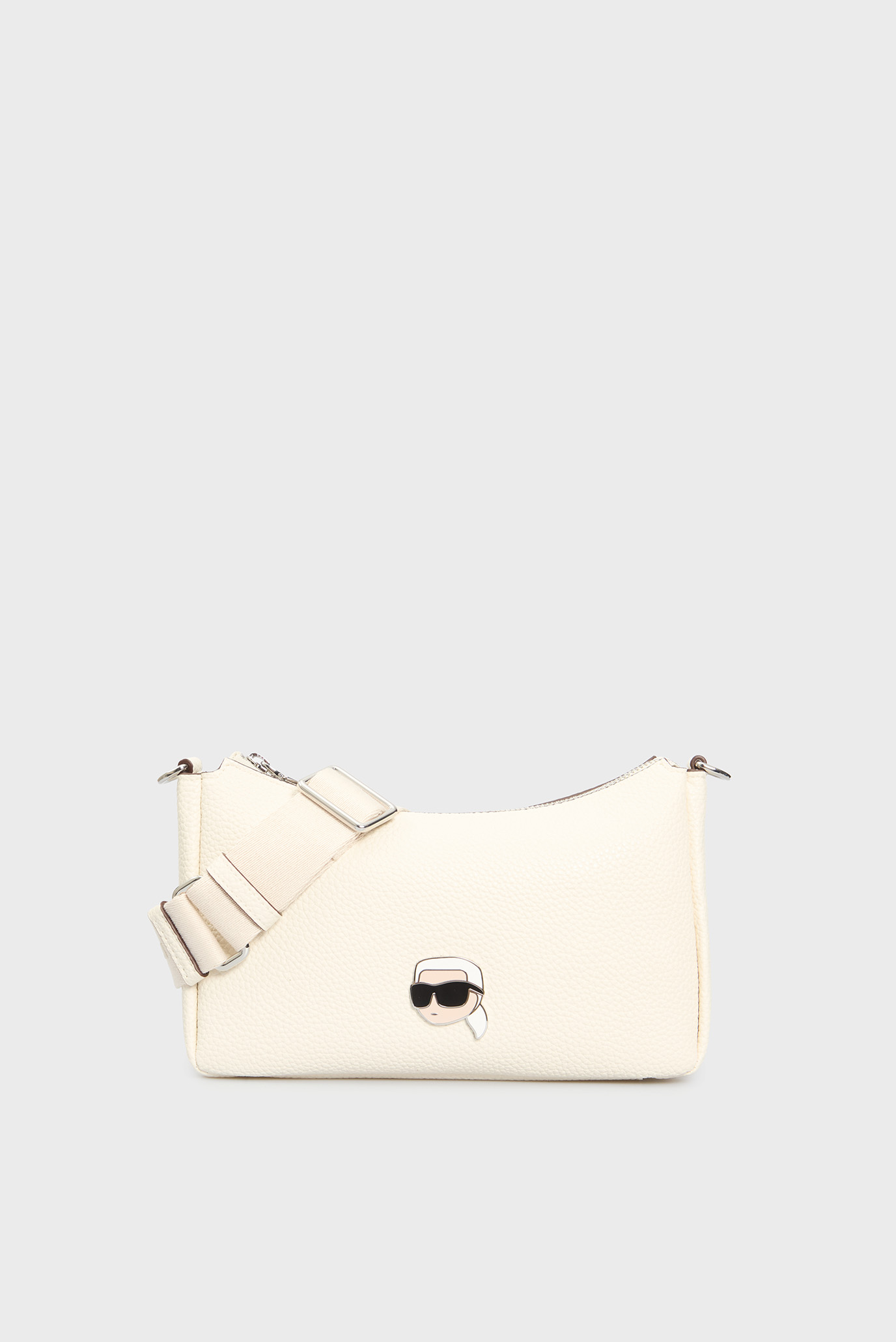 Женская белая сумка IKON PEBBLE SM SHOULDERBAG Белый ONESIZE Karl Lagerfeld A2W30106 Женская белая сумка IKON PEBBLE SM SHOULDERBAG Белый ONESIZE Karl Lagerfeld A2W30106