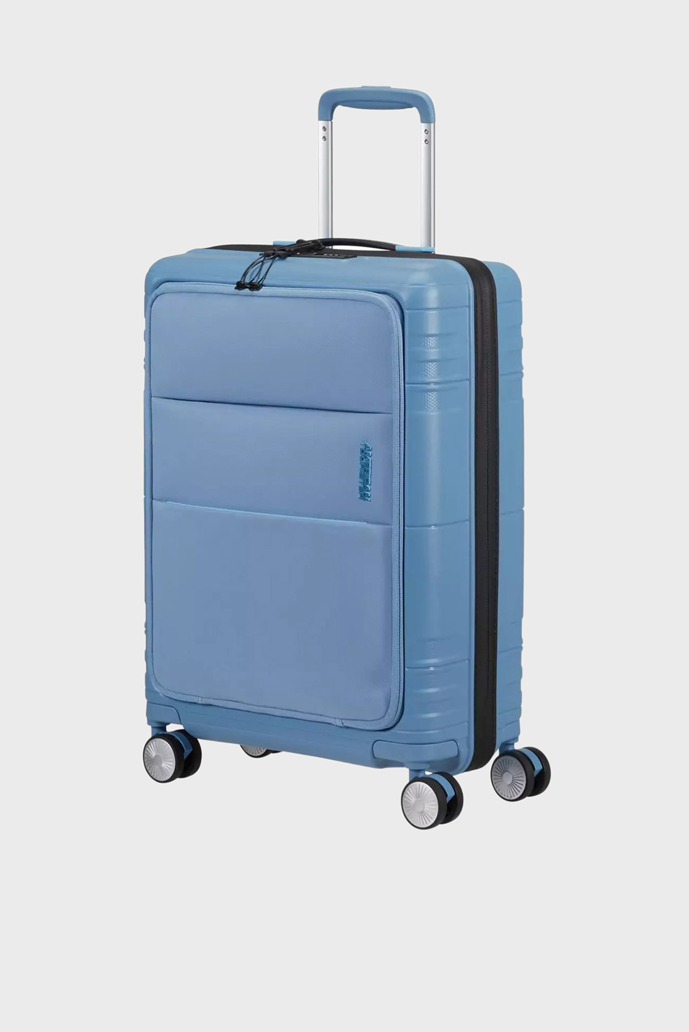 Голубой чемодан 55 см 1