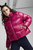 Жіноча малинова куртка Shiny Puffer Jacket Women