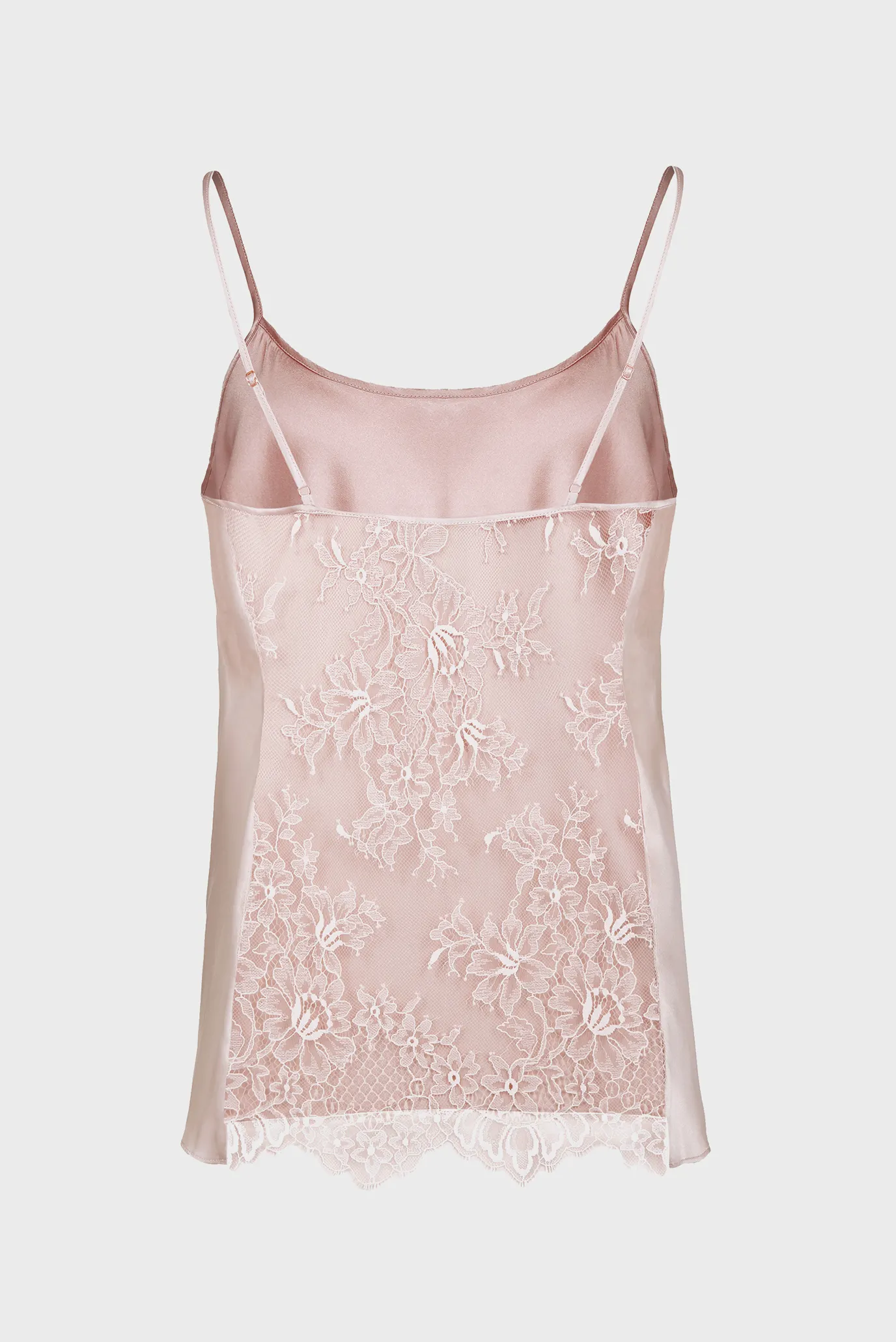 Жіночий пудровий шовковий топ 6