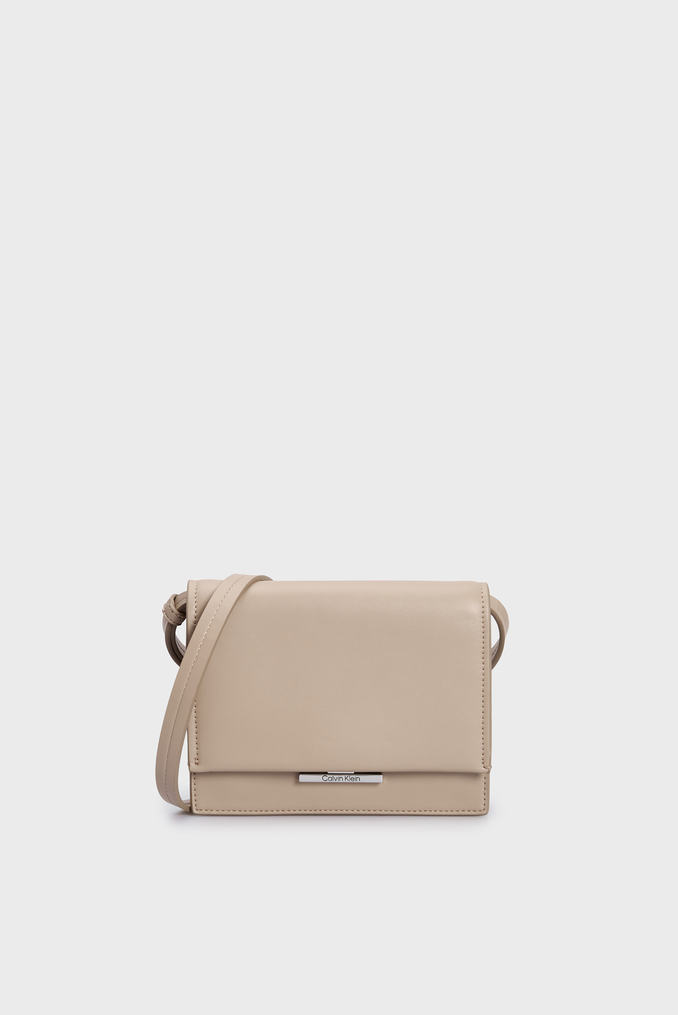 Женская бежевая сумка CK LINEAR CROSSBODY 1