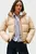 Женская бежевая куртка HOODED PUFFER
