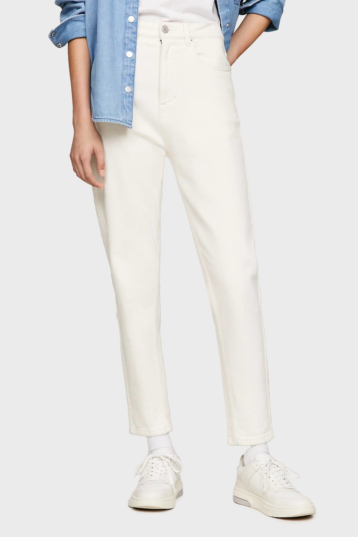Женские белые джинсы TJW MOM SLIM UH GD 1