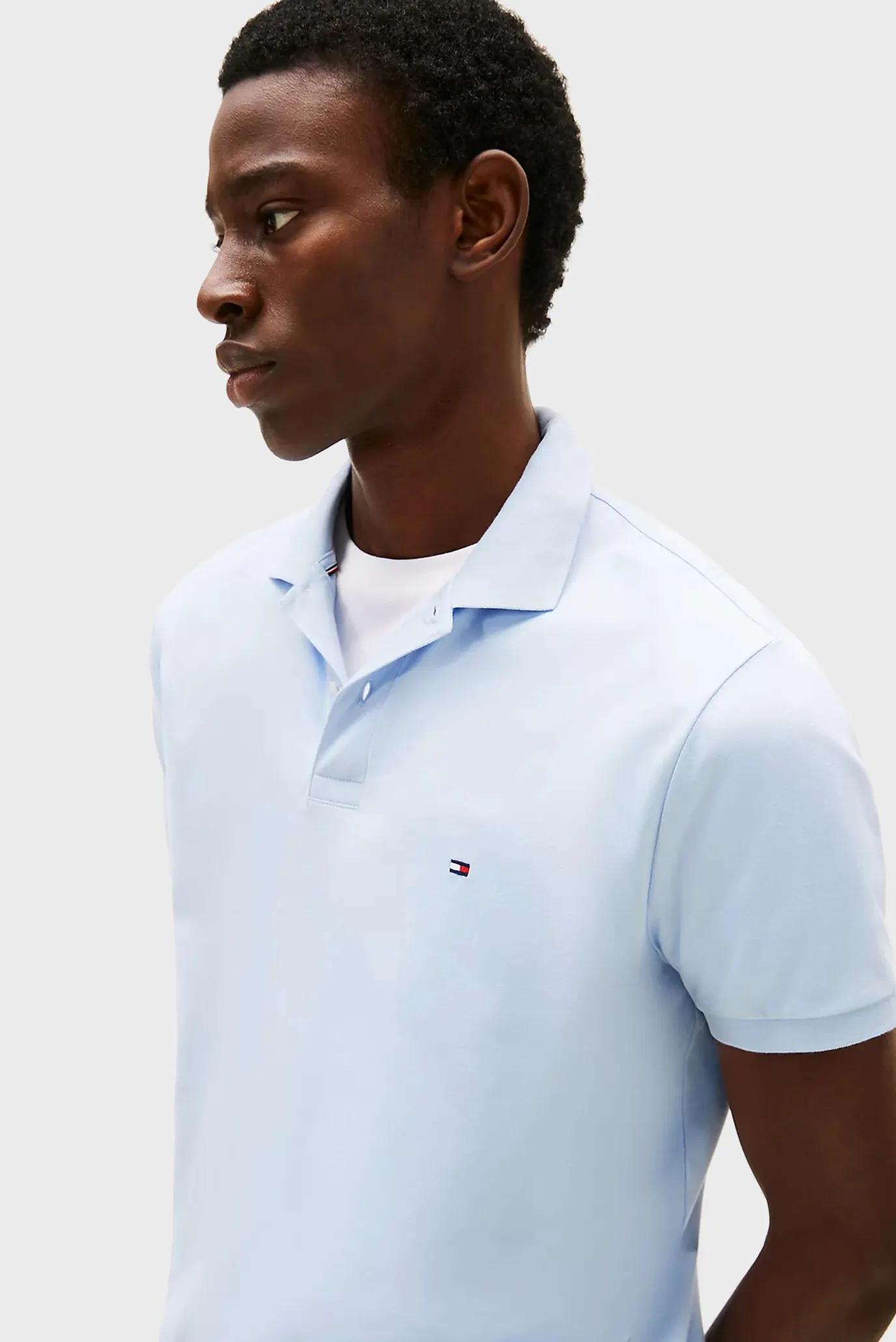 Мужское голубое поло LIQUID COTTON REG SEASONAL 4