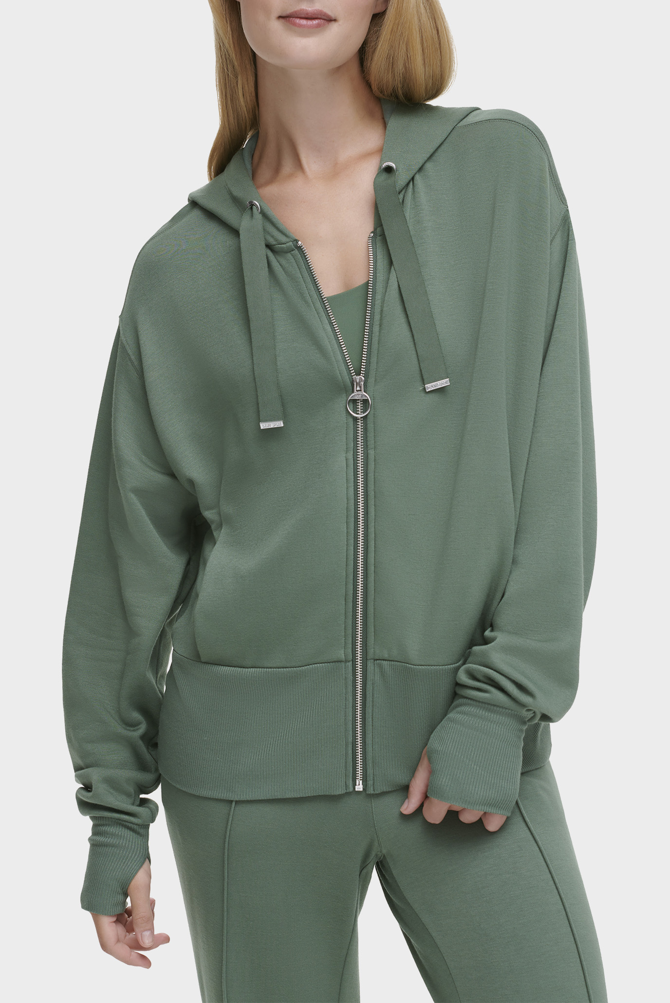 Женское зеленое худи Зеленый L DKNY DP3J9299_FW7 Женское зеленое худи Зеленый L DKNY DP3J9299_FW7