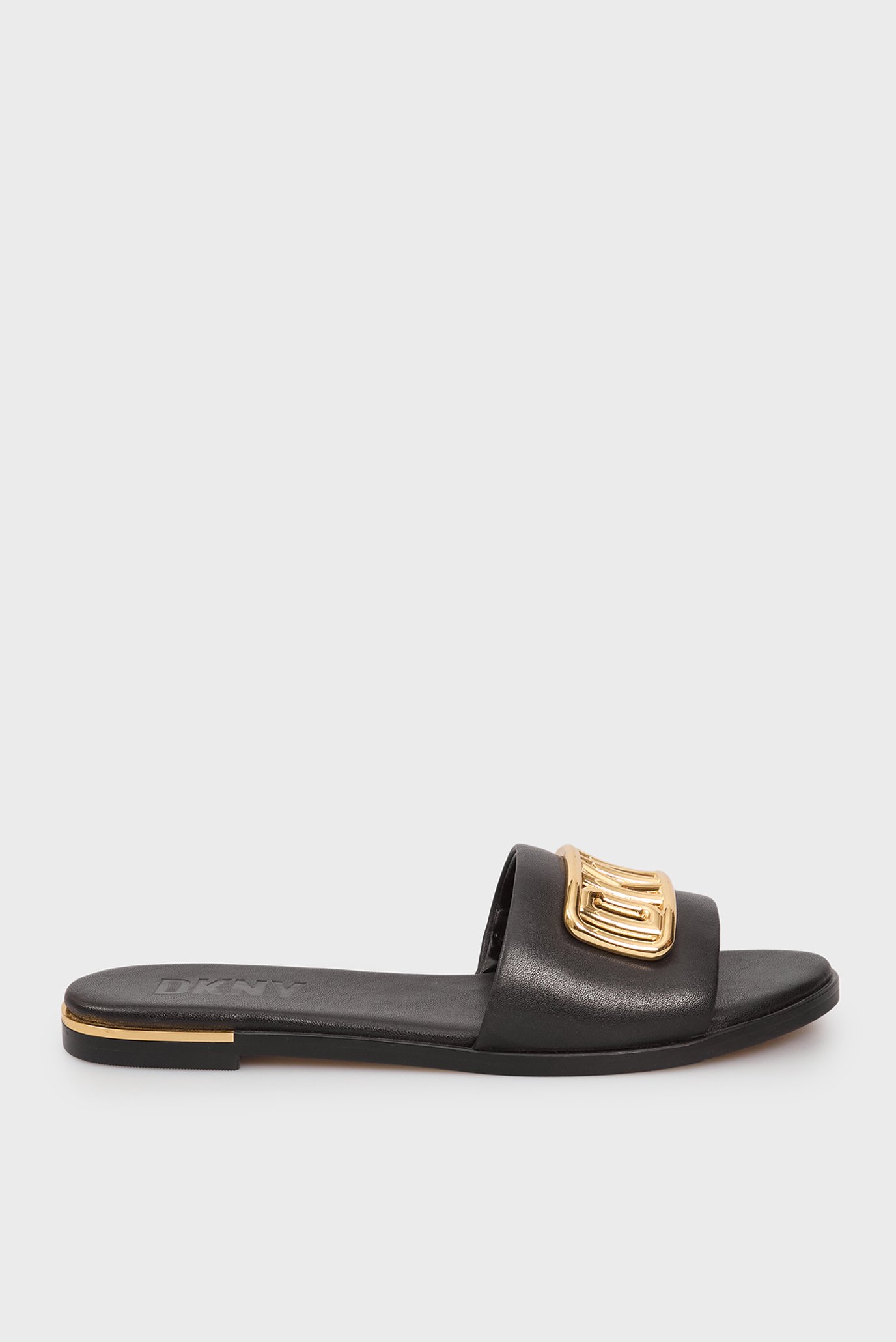 Женские черные кожаные слайдеры WALDINA Черный 37 DKNY K1331561 Женские черные кожаные слайдеры WALDINA Черный 37 DKNY K1331561
