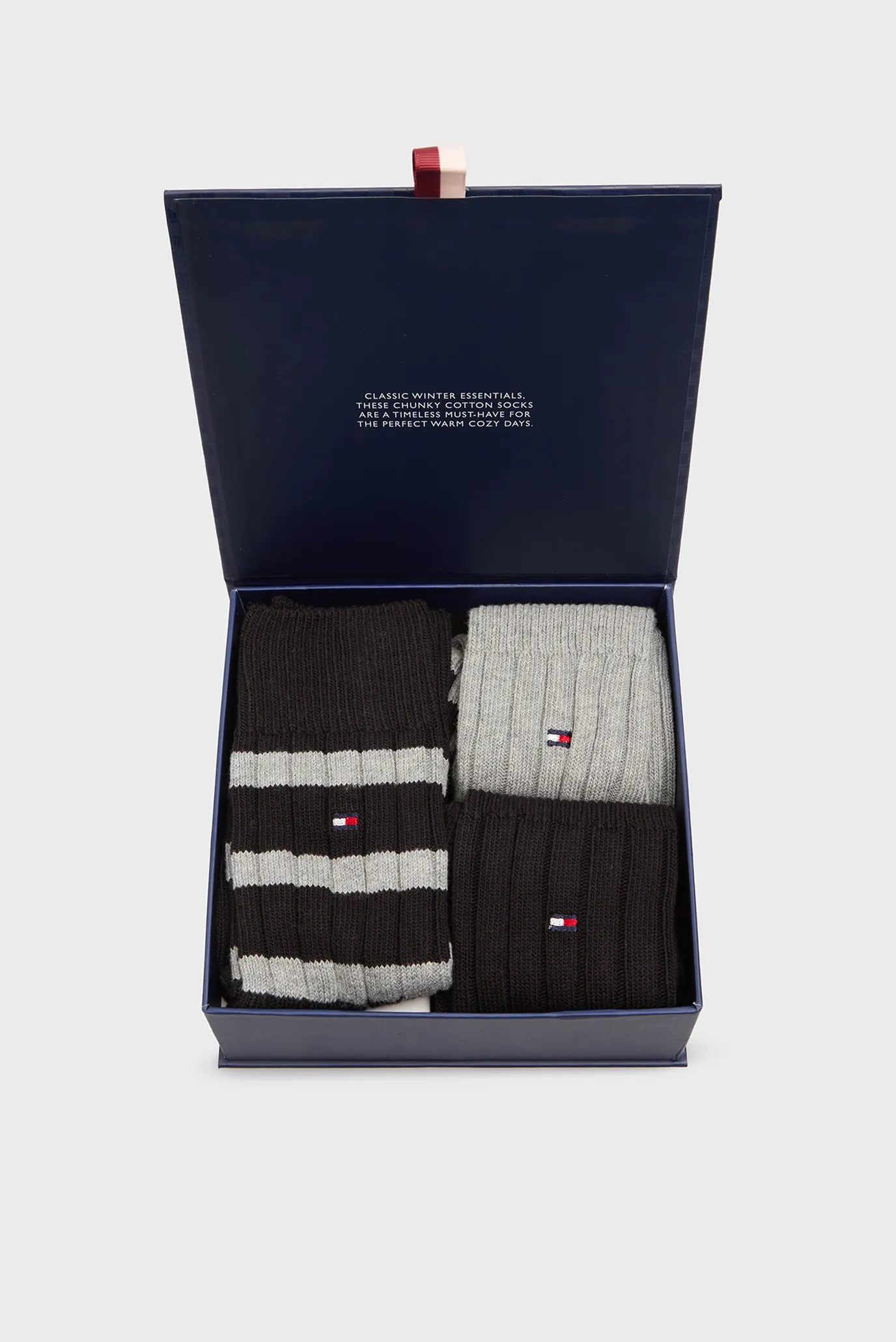 Мужские носки (3 пары) GIFTBOX Разноцветный 39-42 Tommy Hilfiger 701235377