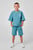Детский голубой комплект одежды (свитшот, шорты)