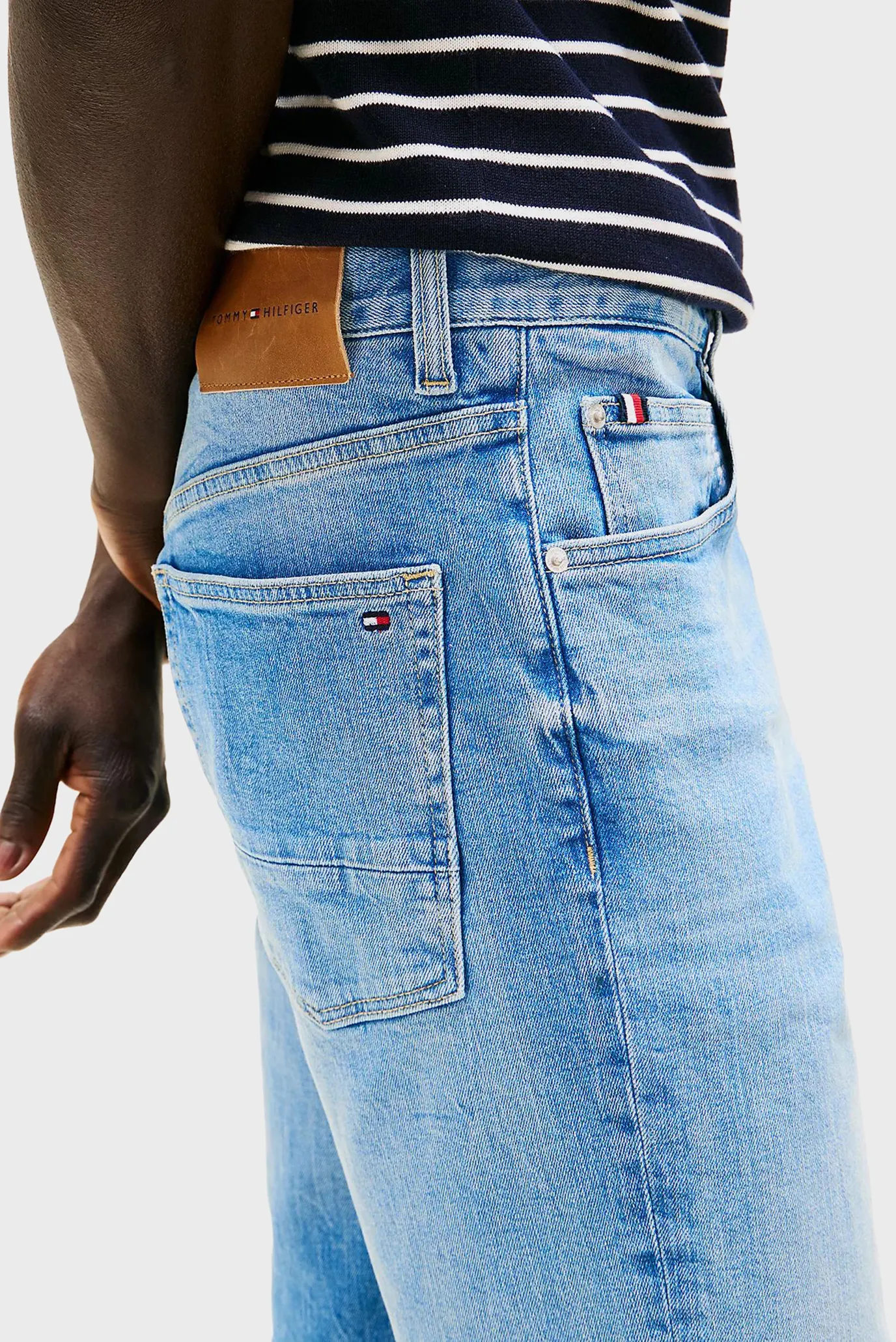 Чоловічі блакитні джинсові шорти BROOKLYN BAY INDIGO 4