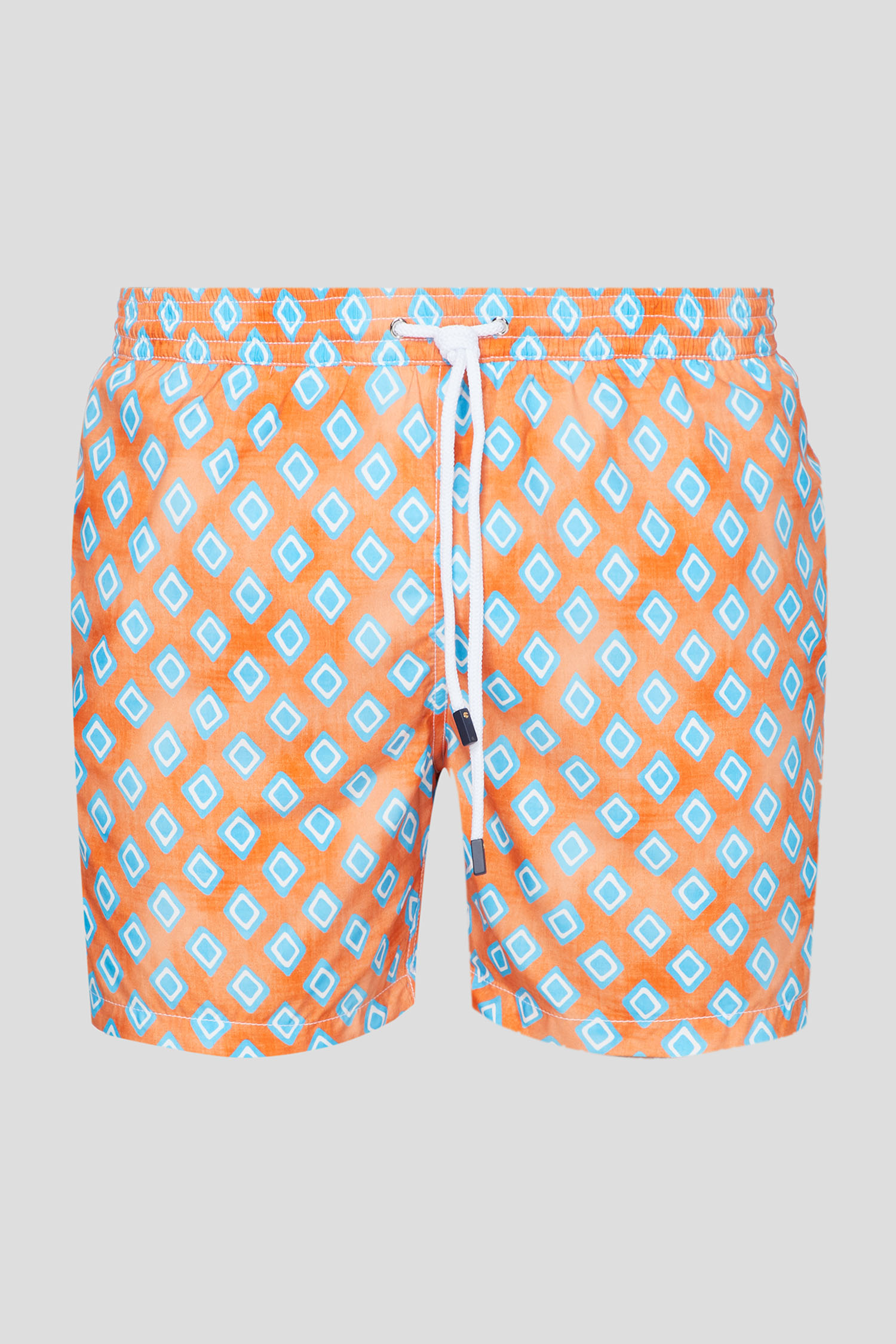 Мужские оранжевые плавательные шорты с узором 1