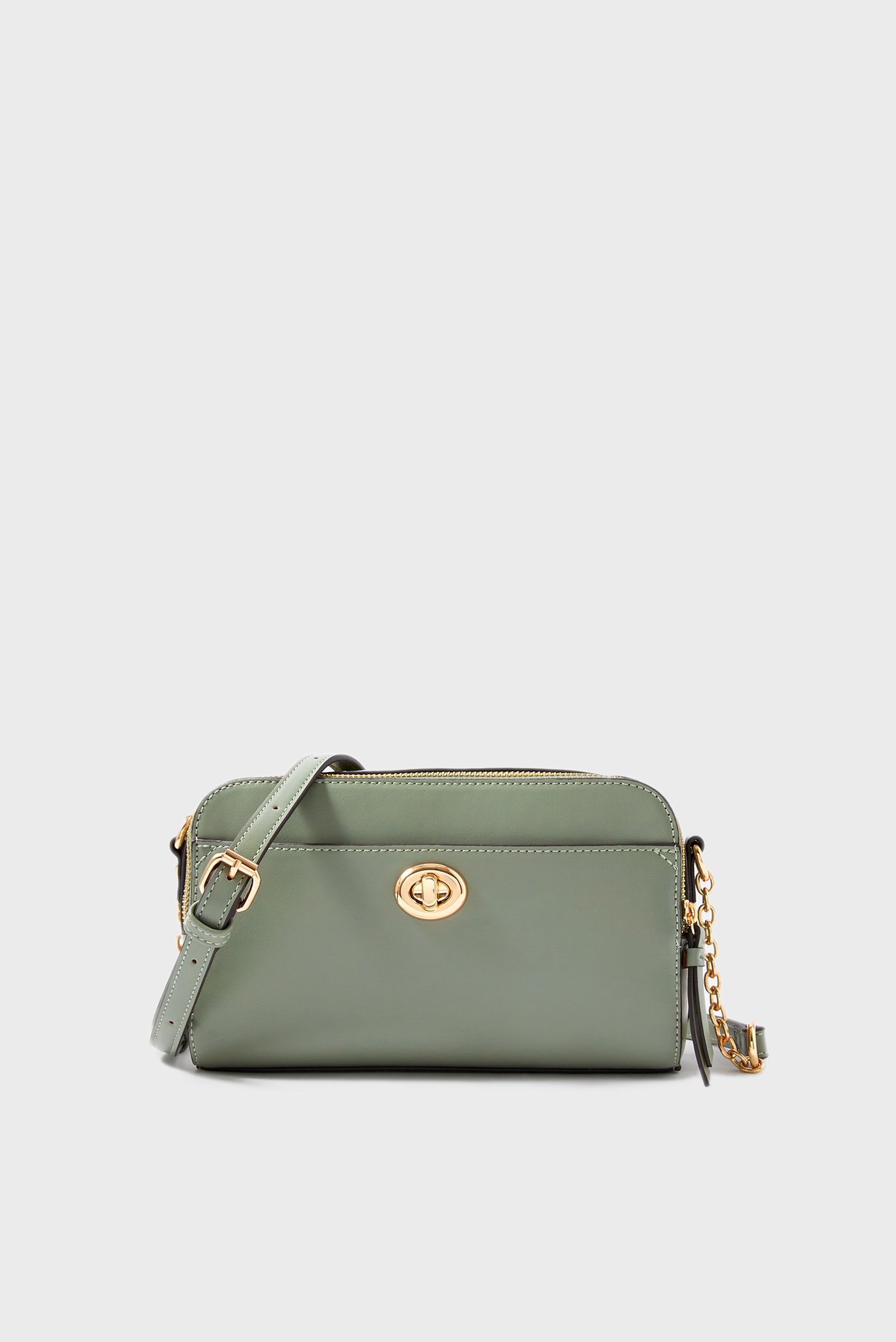 Женская зеленая сумка Leona Lock XBody 1