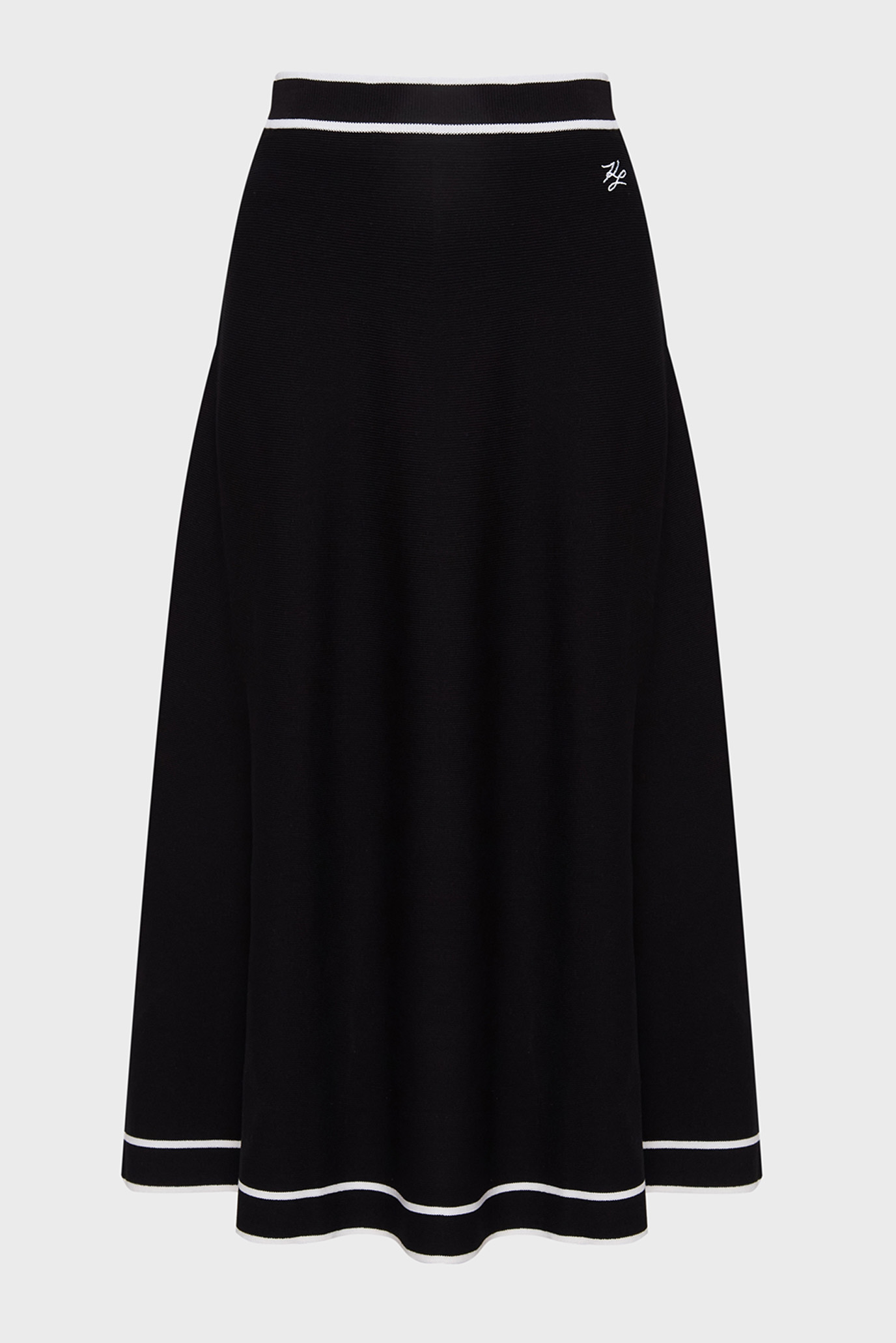 Женская черная юбка ELEGANT KNIT Черный S Karl Lagerfeld A1W12005 Женская черная юбка ELEGANT KNIT Черный S Karl Lagerfeld A1W12005