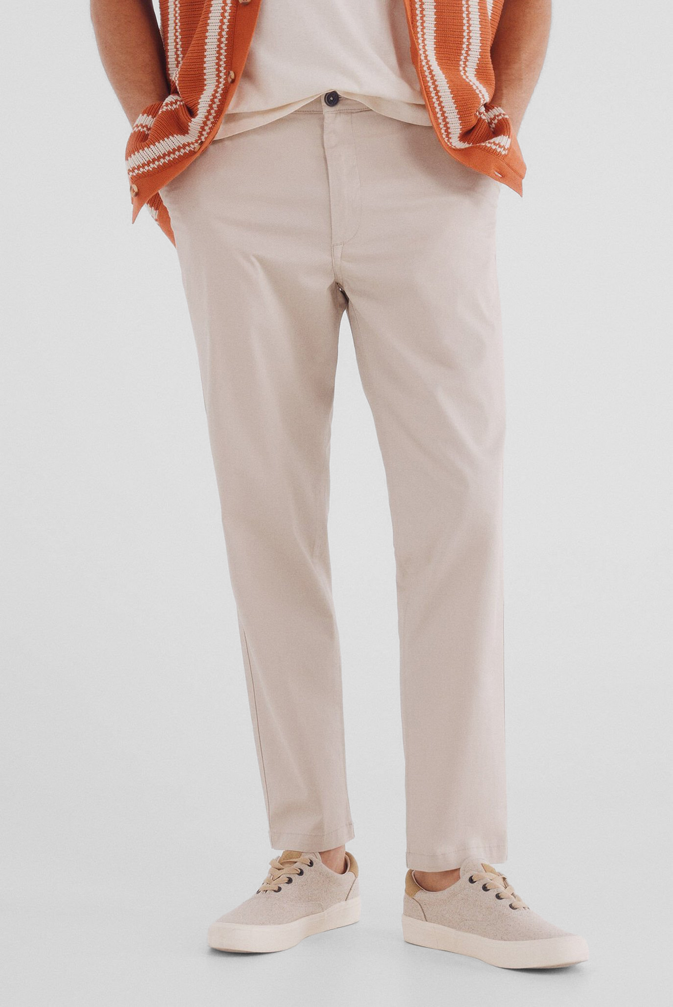 Мужские бежевые чиносы Slim fit Бежевый 44 SPRINGFIELD 1559346 Мужские бежевые чиносы Slim fit Бежевый 44 SPRINGFIELD 1559346