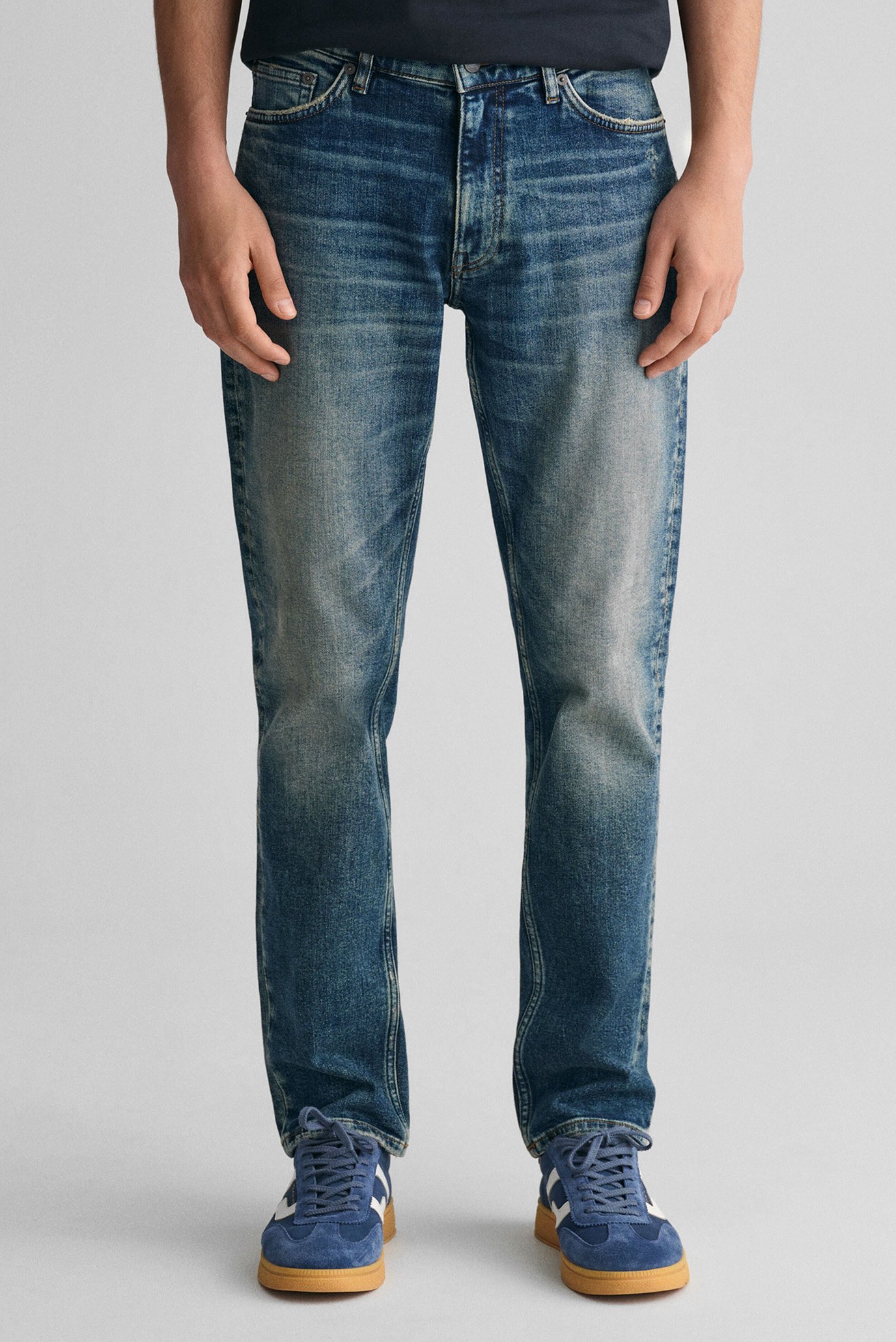 Чоловічі сині джинси SLIM VINTAGE WASH JEANS 1