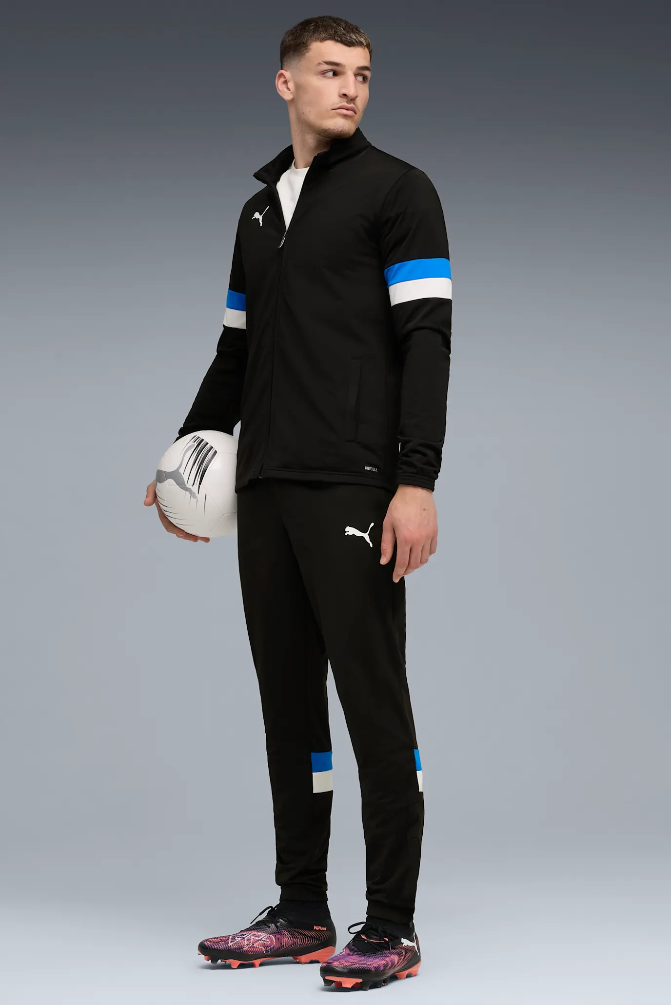 Чоловічий чорний спортивний костюм (кофта, штани) individualRISE Men's Football Tracksuit 1