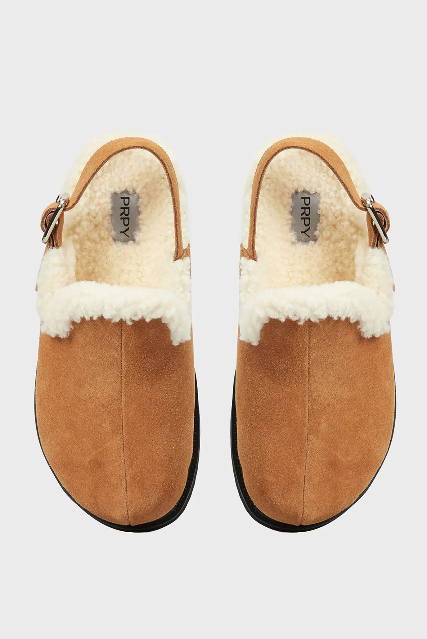 Жіночі коричневі замшеві клоги Heinola 4