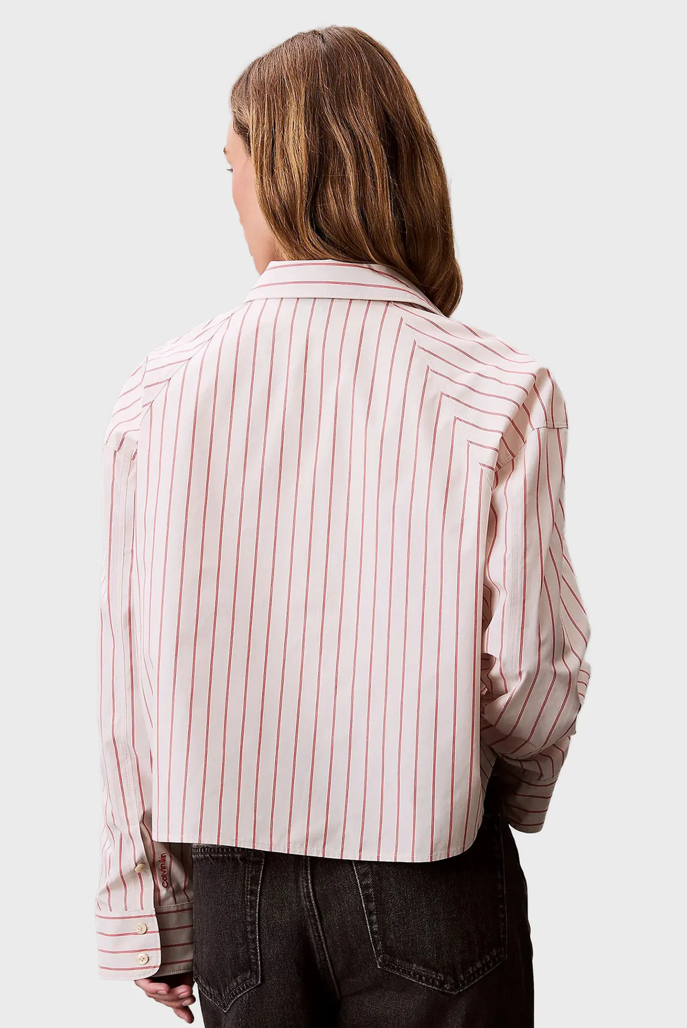 Женская белая рубашка в полоску STRIPE 3