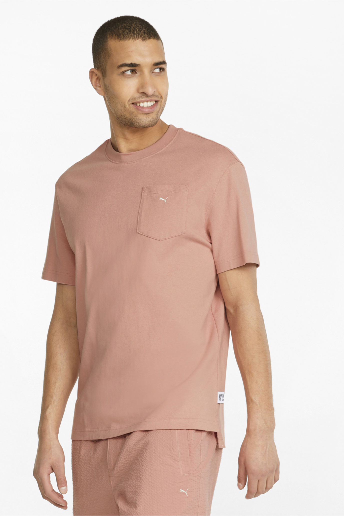 Мужская розовая футболка MMQ Tee 1