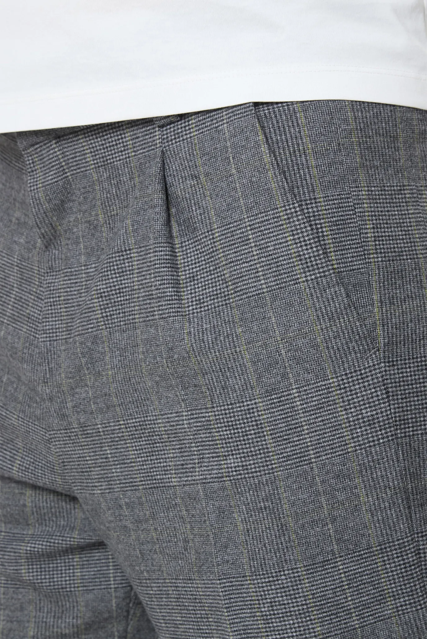 Чоловічі сірі картаті брюки 4