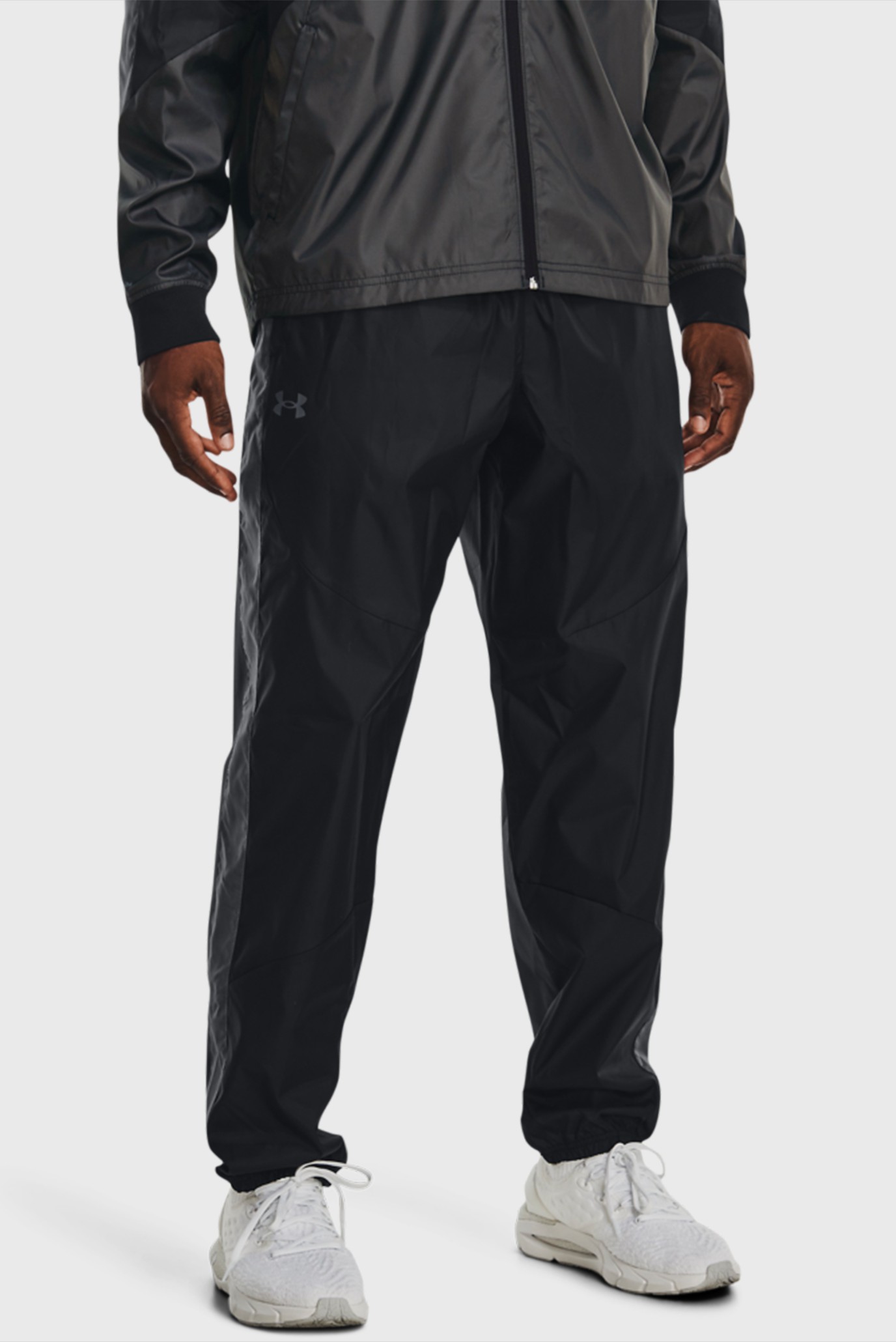 Мужские черные спортивные брюки UA Legacy Woven Pants 1