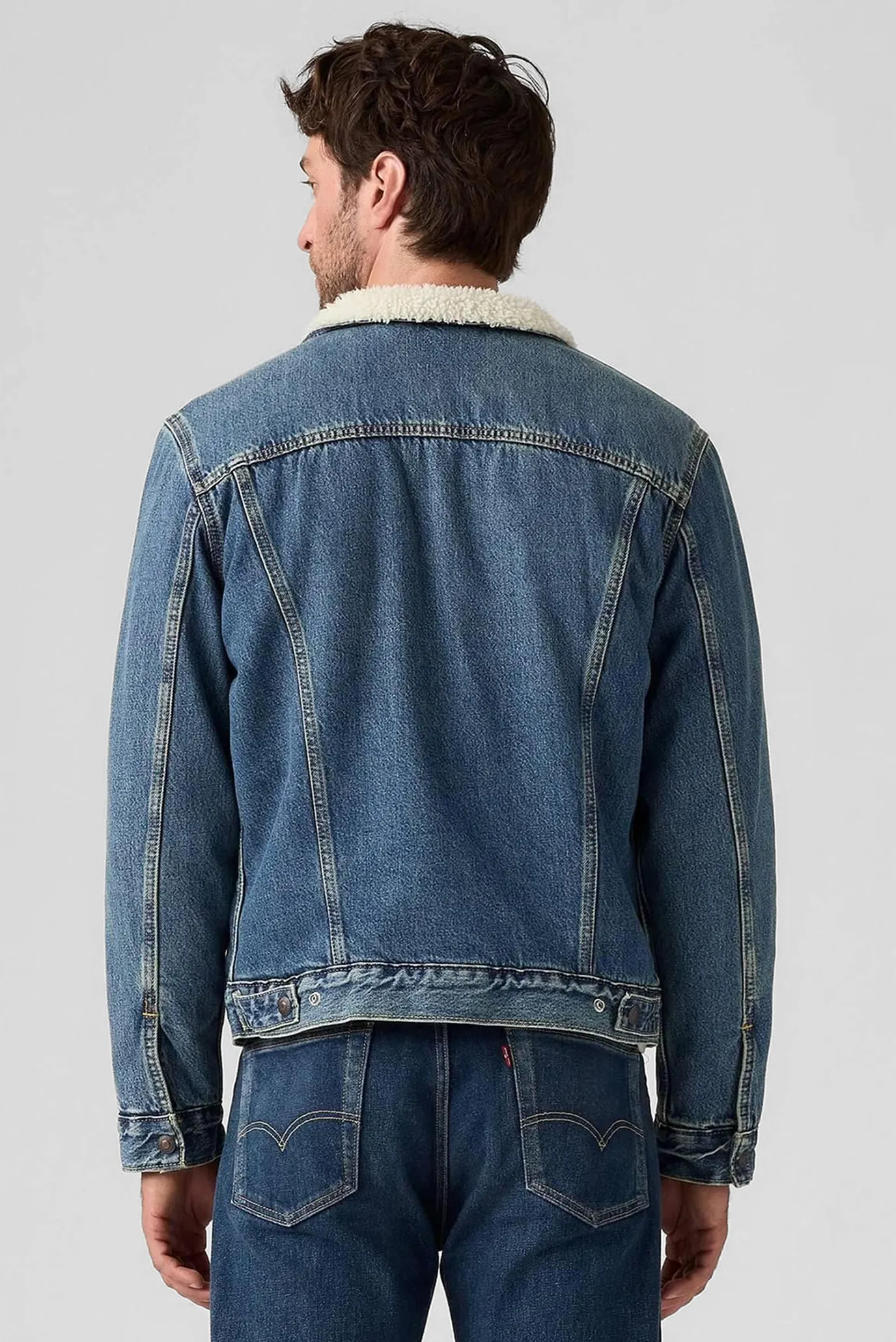Чоловіча блакитна джинсова куртка 3