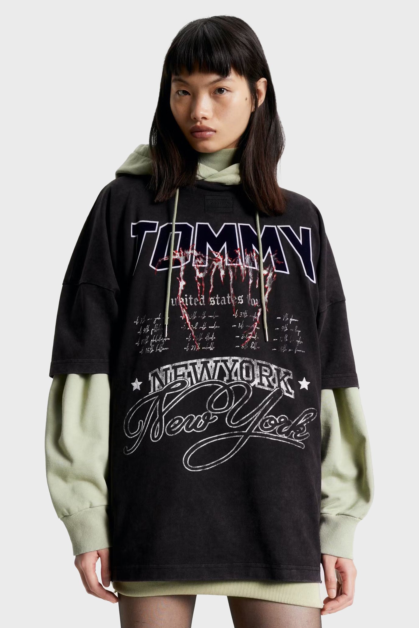 Чорна футболка TJCU HEAVY WASH SS GRAPHIC TEE (унісекс