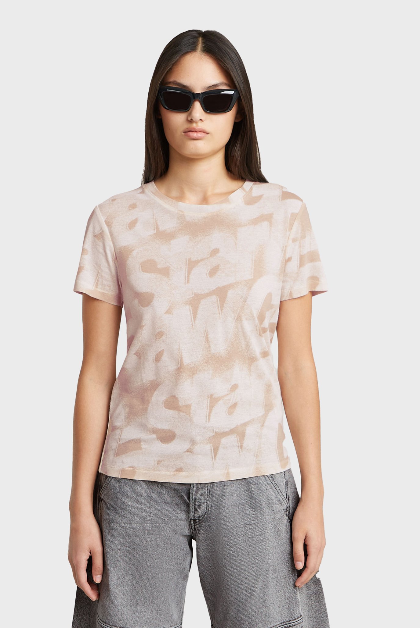 Женская футболка с узором Sprayed Разноцветный M G-Star RAW D26066,C565 Женская футболка с узором Sprayed Разноцветный M G-Star RAW D26066,C565
