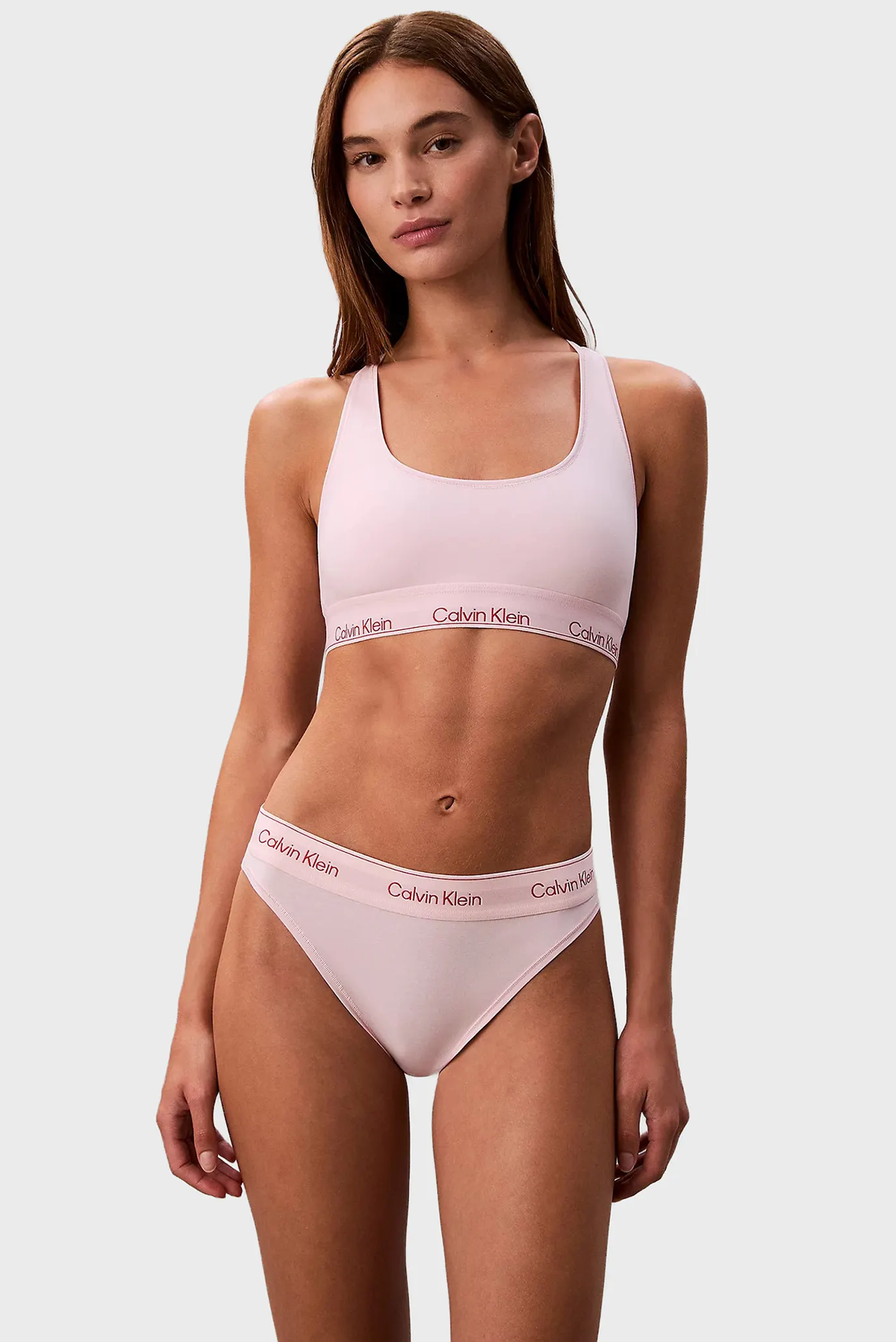 Женские розовые трусики HIGH LEG TANGA 2