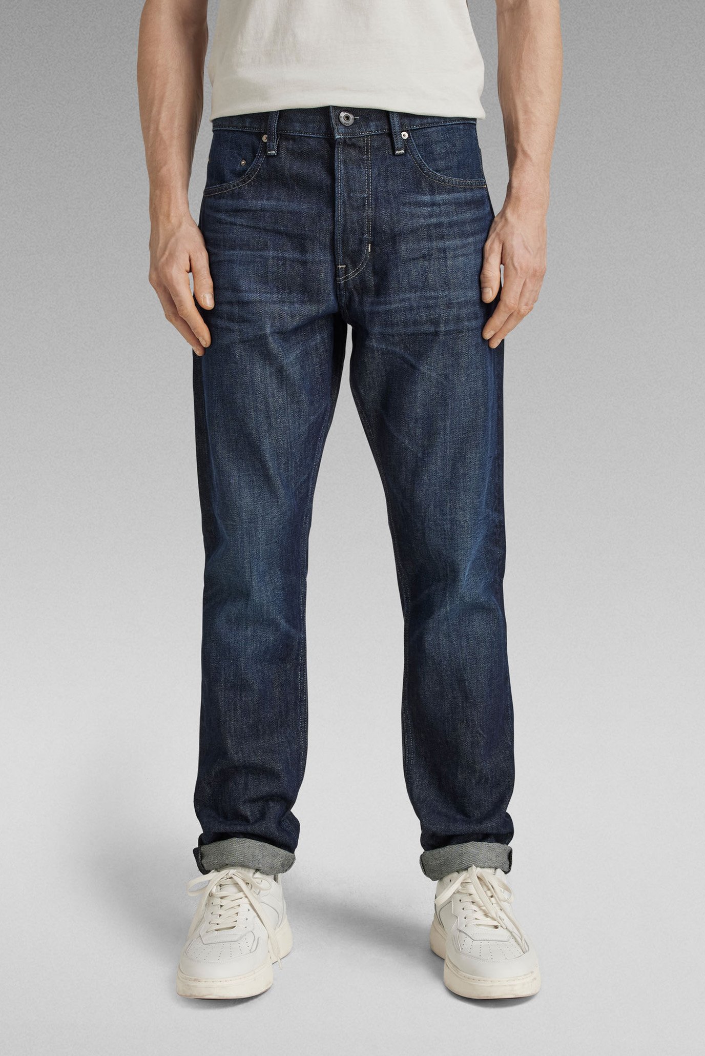 Мужские темно-синие джинсы Triple A Regular Straight 1