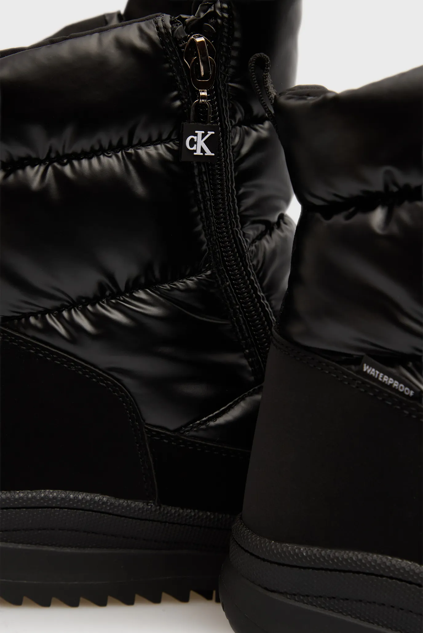 Детские черные дутики SNOW 2