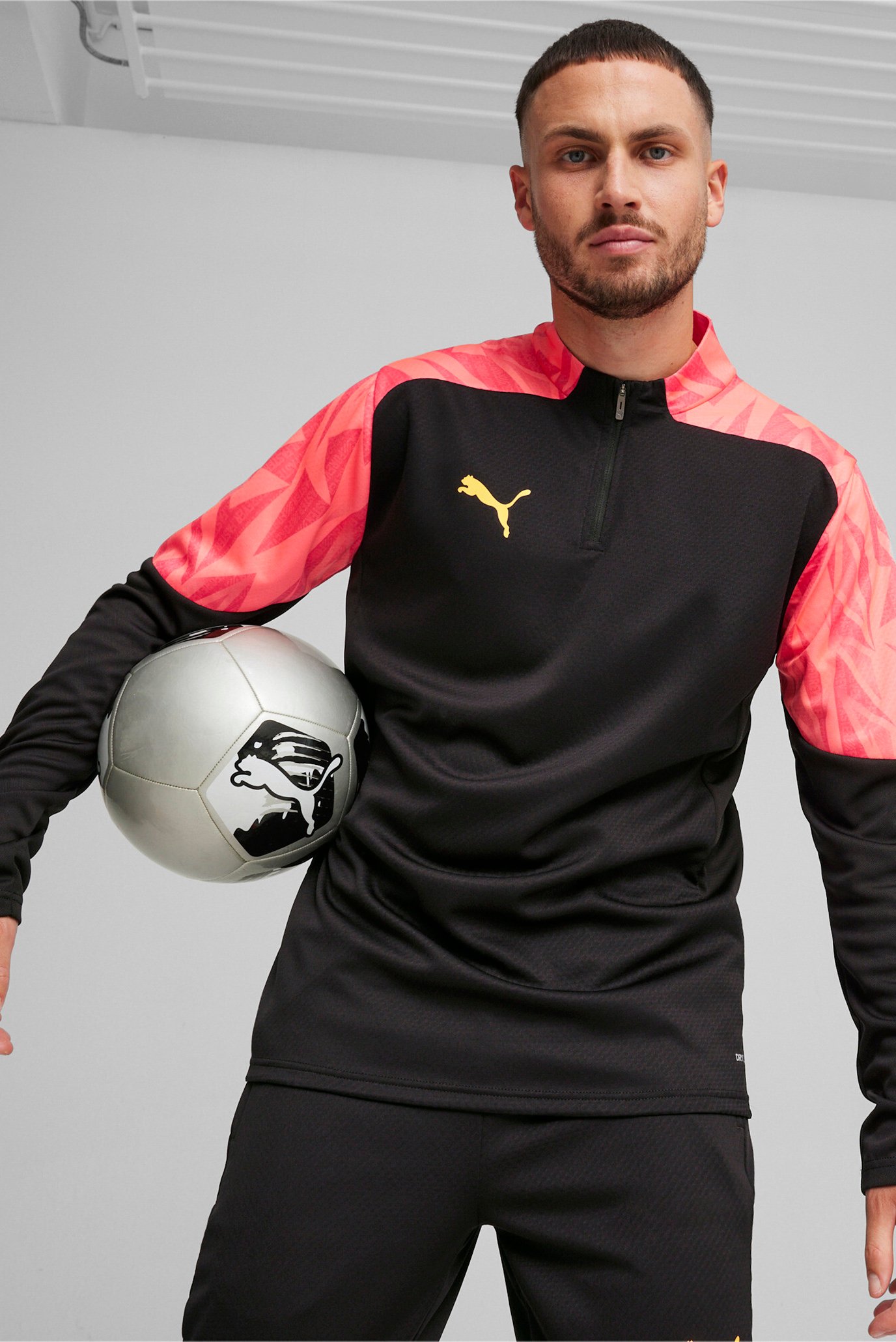 Чоловічий лонгслів indFINAL Forever Faster Men's Quarter-Zip Football Top 1