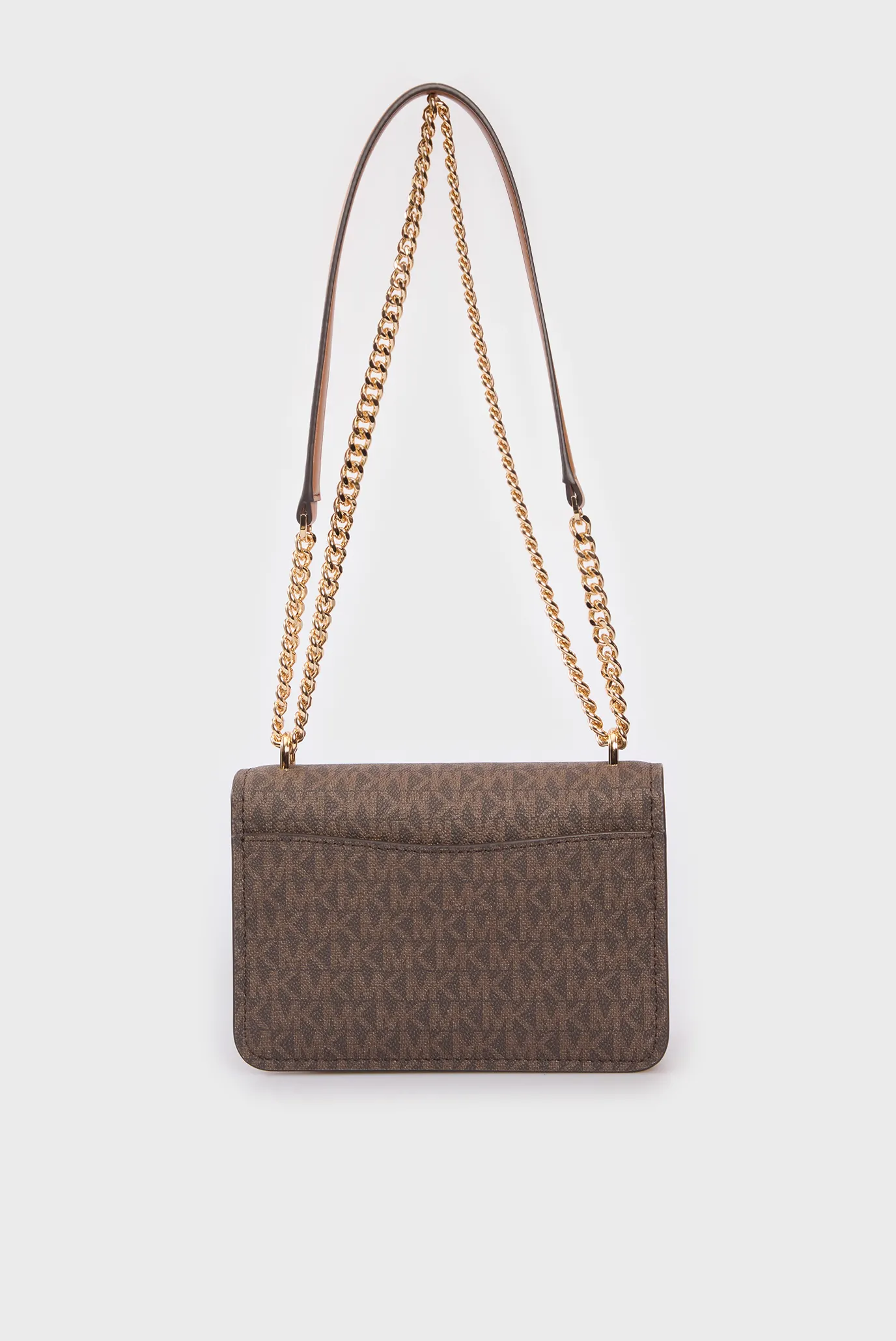 Жіноча темно-коричнева сумка з візерунком CLAIRE 4