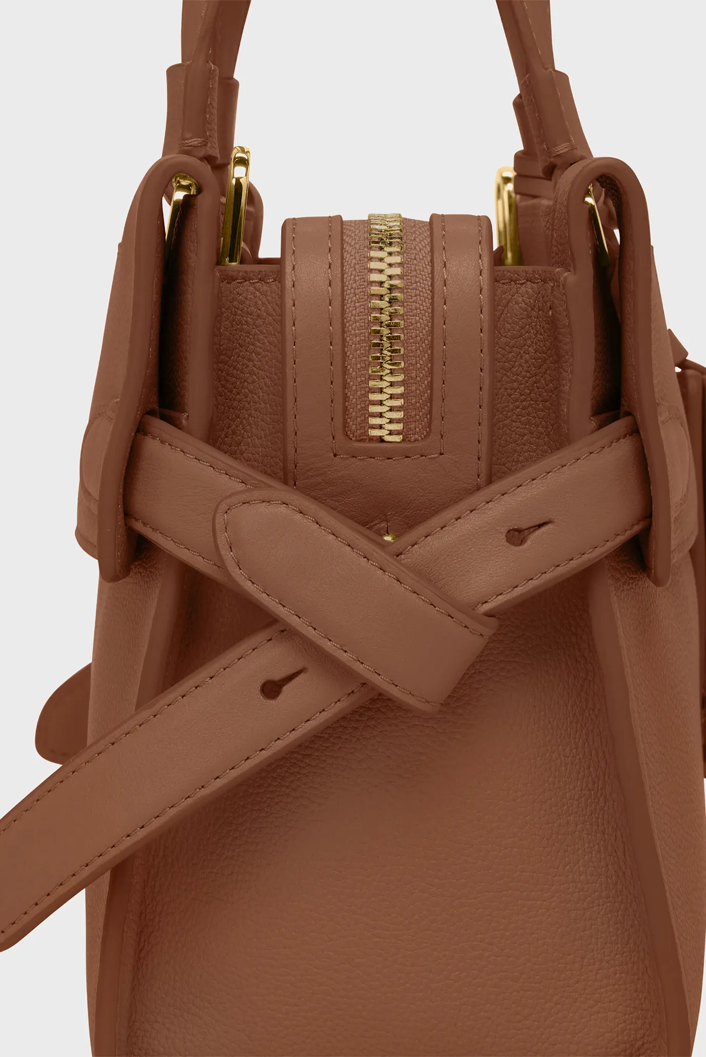 Женская коричневая кожаная сумка AGENT 4