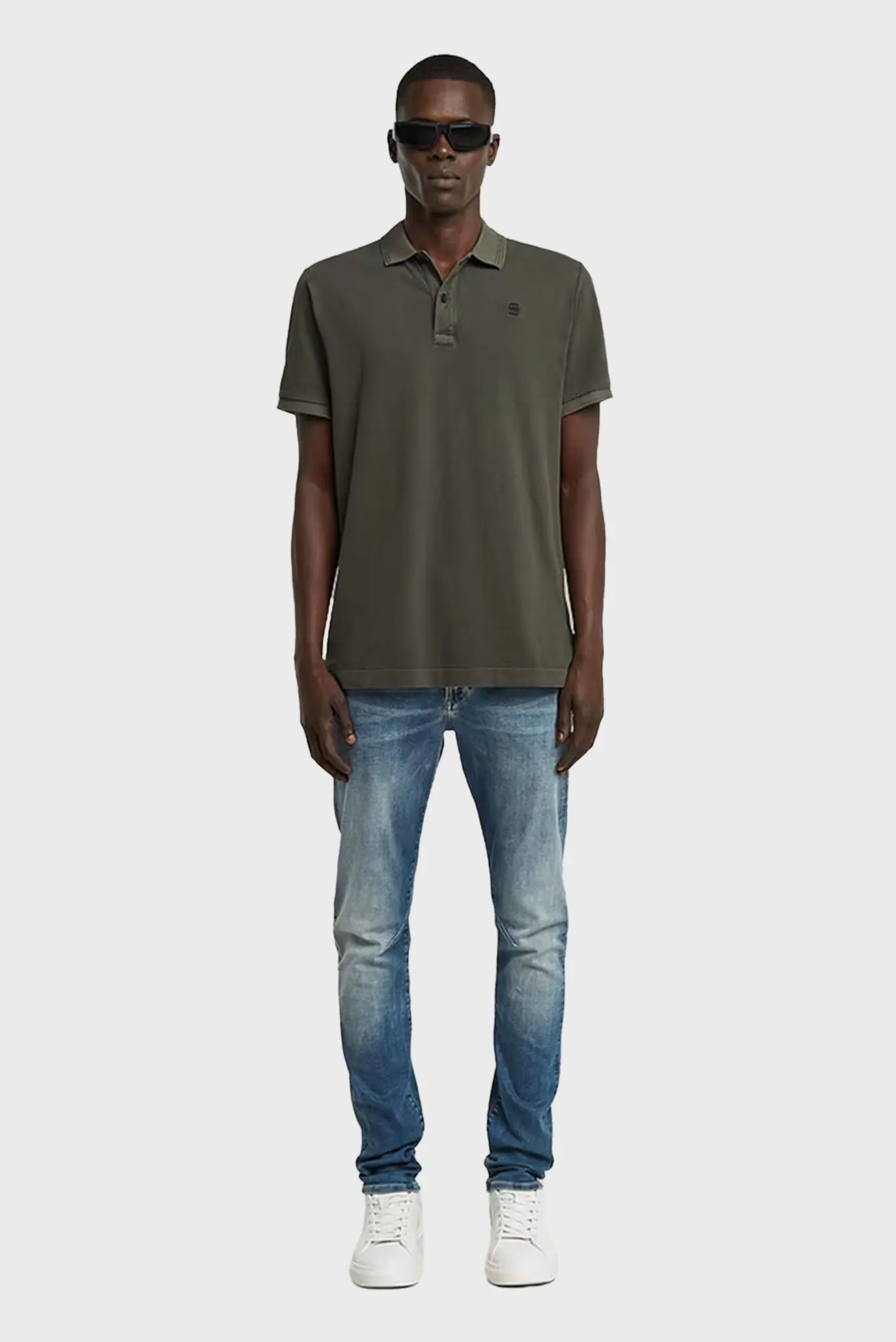 Чоловіче оливкове поло Dunda 2