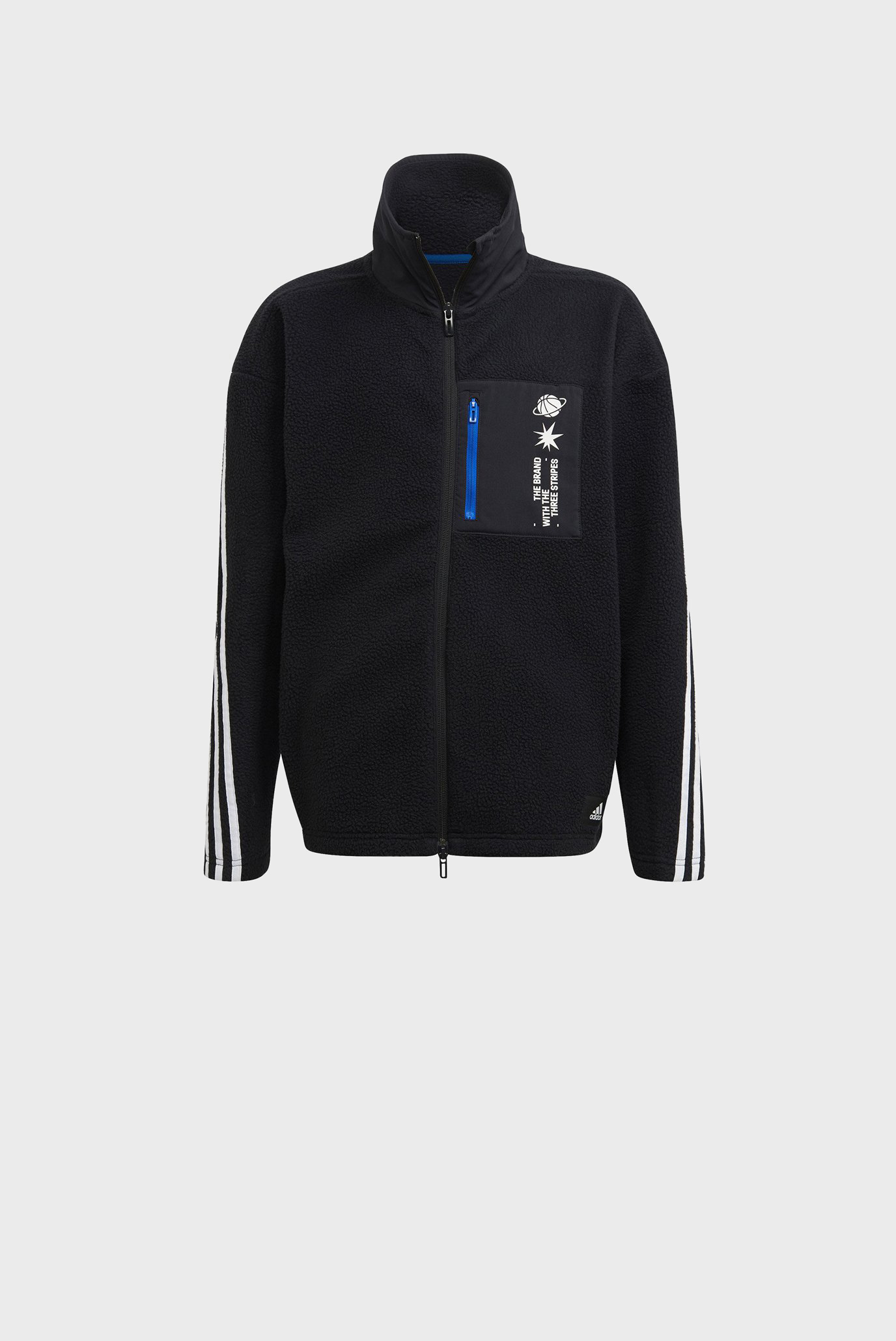 the brand with the 3 stripes adidas jacket