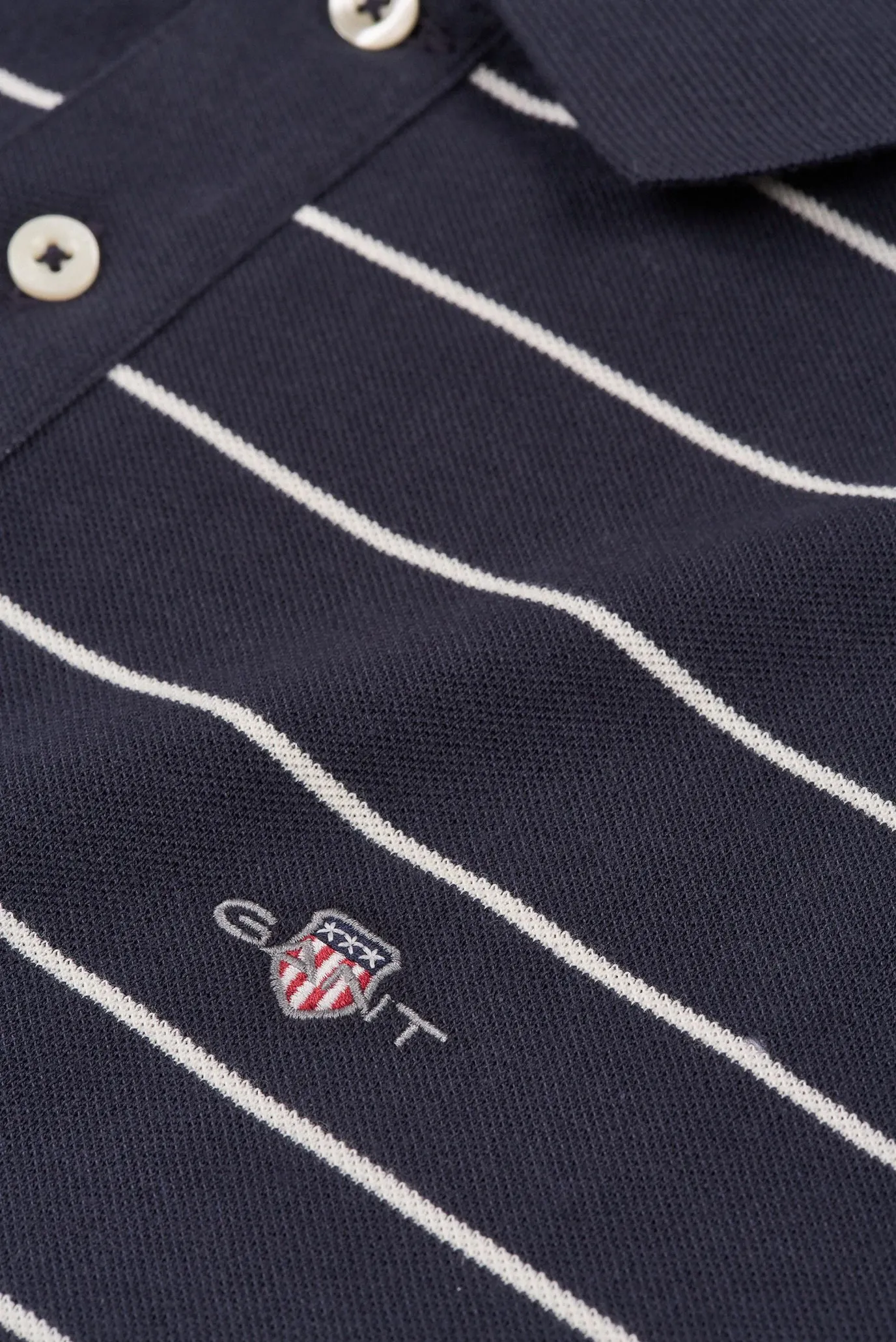 Чоловіче темно-синє поло у смужку STRIPED 4