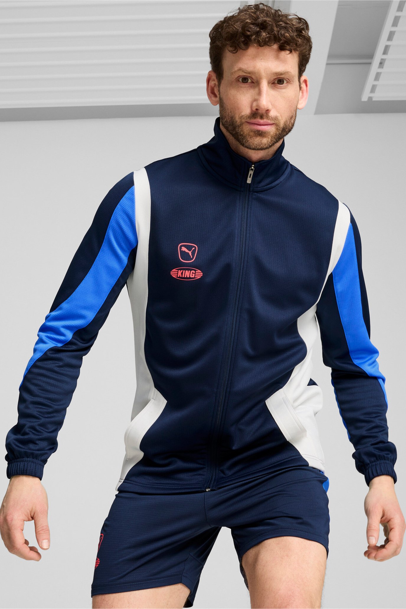 Чоловіча темно-синя кофта KING Pro Men's Football Jacket 1