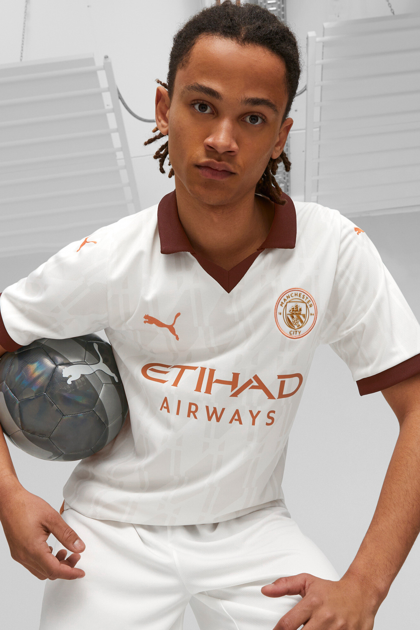 Чоловіча біла футболка Manchester City 23/24 Away Jersey Men 1