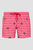 Мужские розовые плавательные шорты с узором