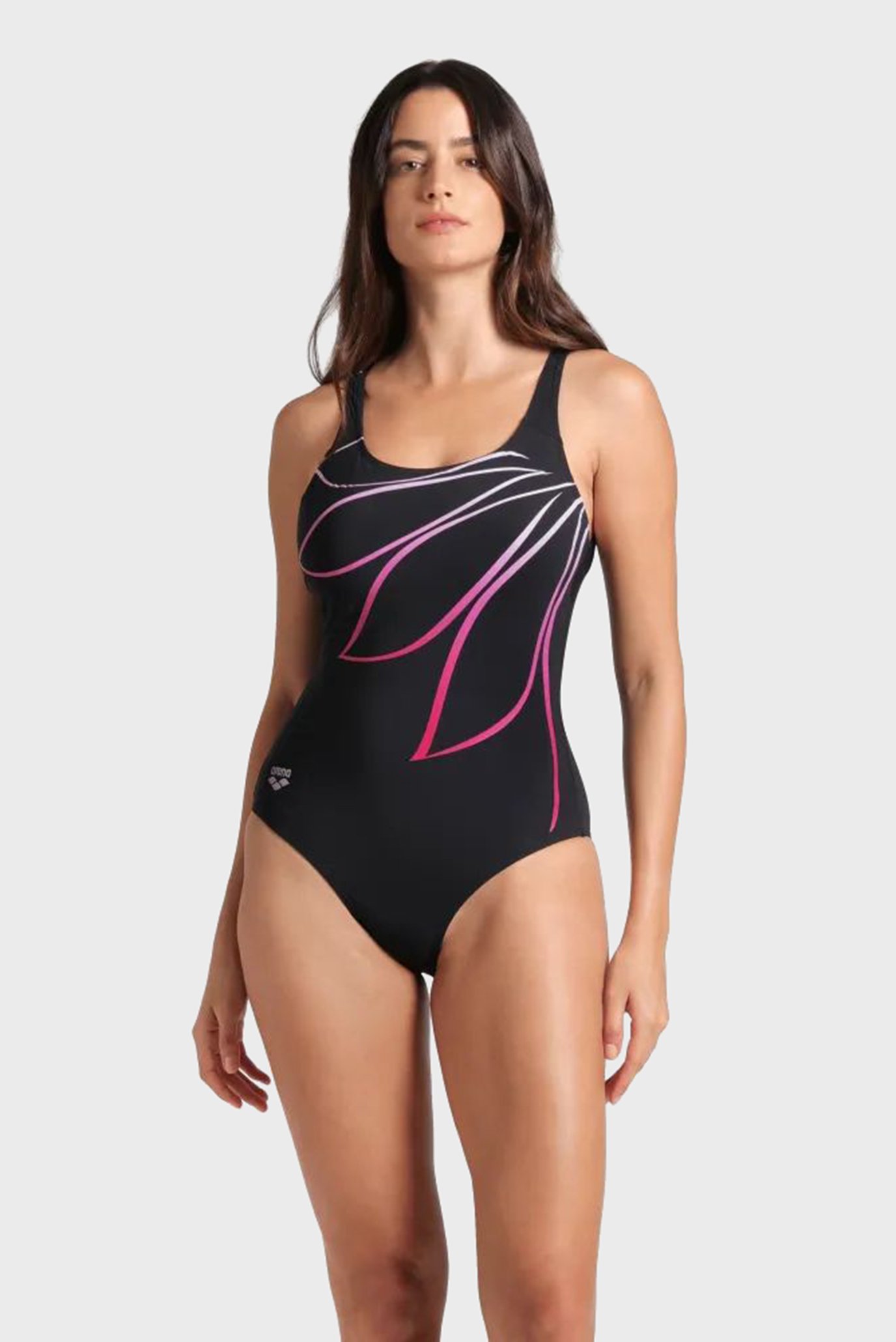 Женский черный купальник SWIMSUIT GIORGIA SQUARED BACK Черный 40 Arena 008907-550 Женский черный купальник SWIMSUIT GIORGIA SQUARED BACK Черный 40 Arena 008907-550