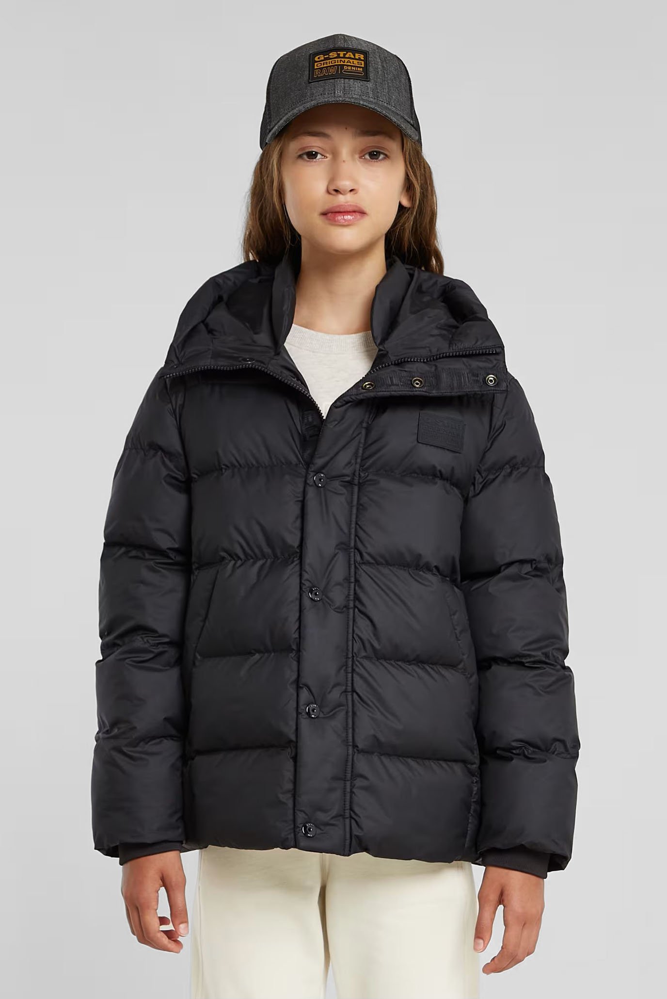 Детская черная куртка Whistler short puffer 1