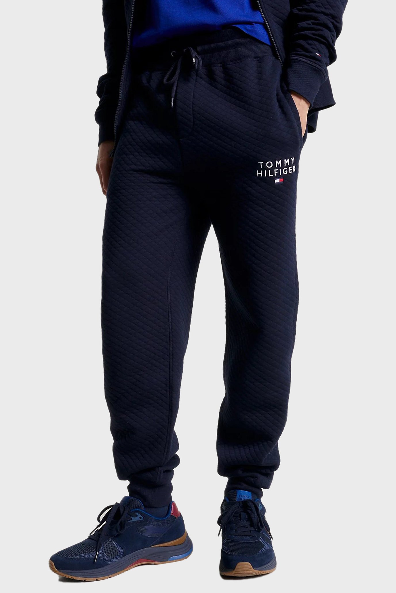 Чоловічі темно-сині спортивні штани HWK TRACK PANT QUILTED 1