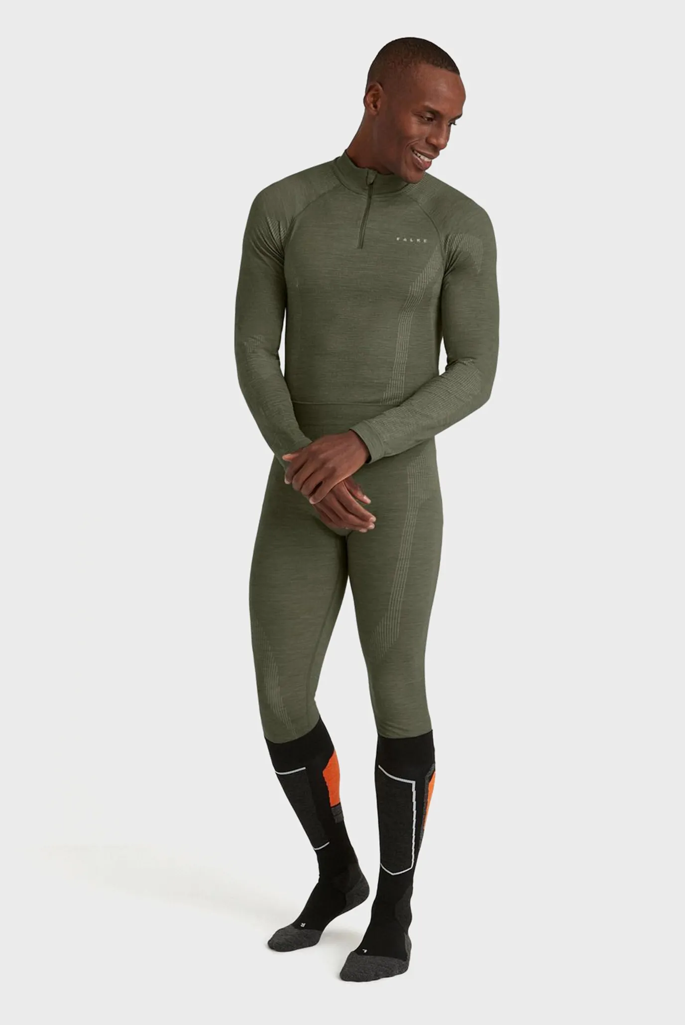 Чоловічі оливкові вовняні термобрюки TECH 2