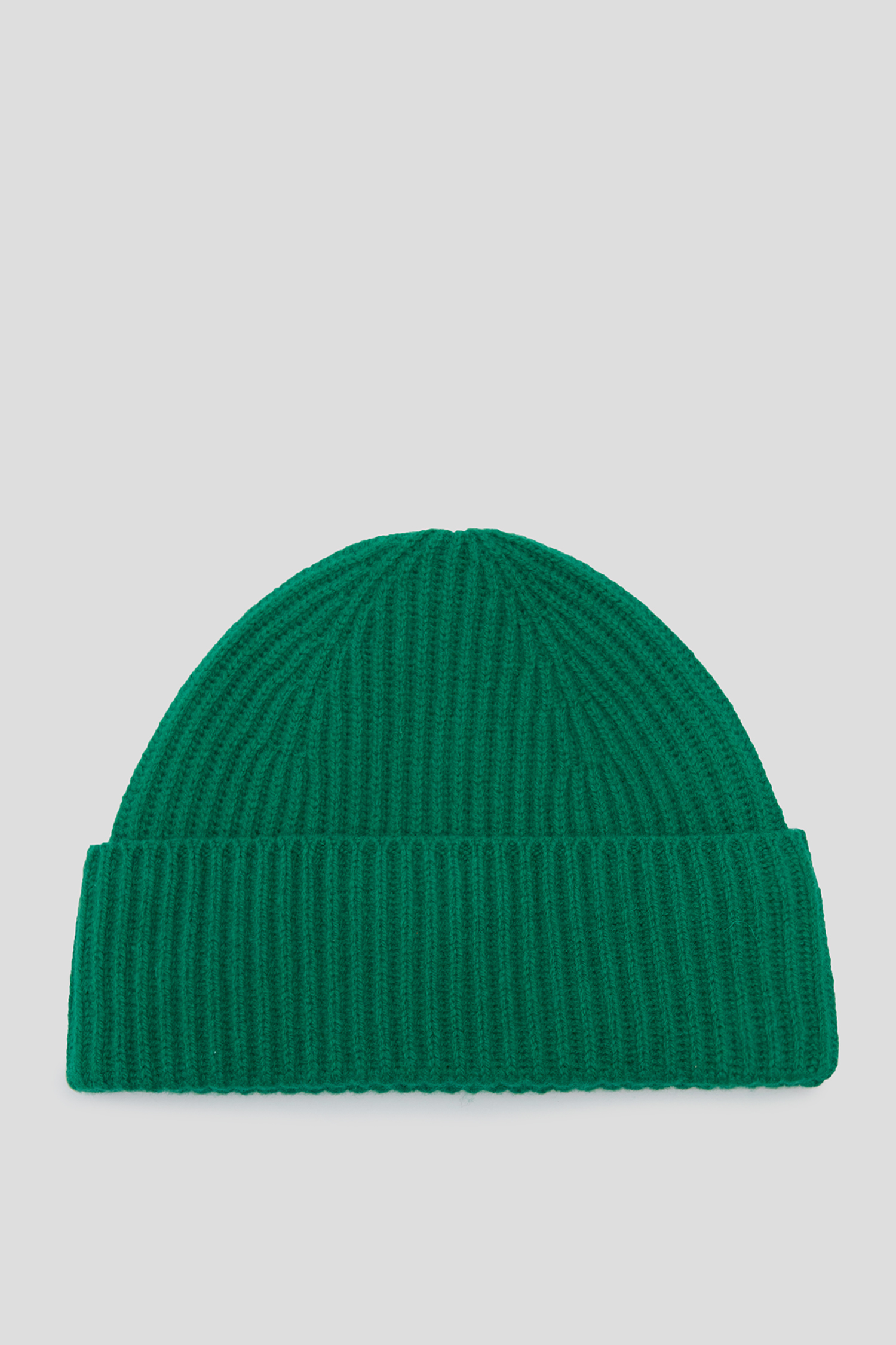 Женская зеленая шерстяная шапка 1