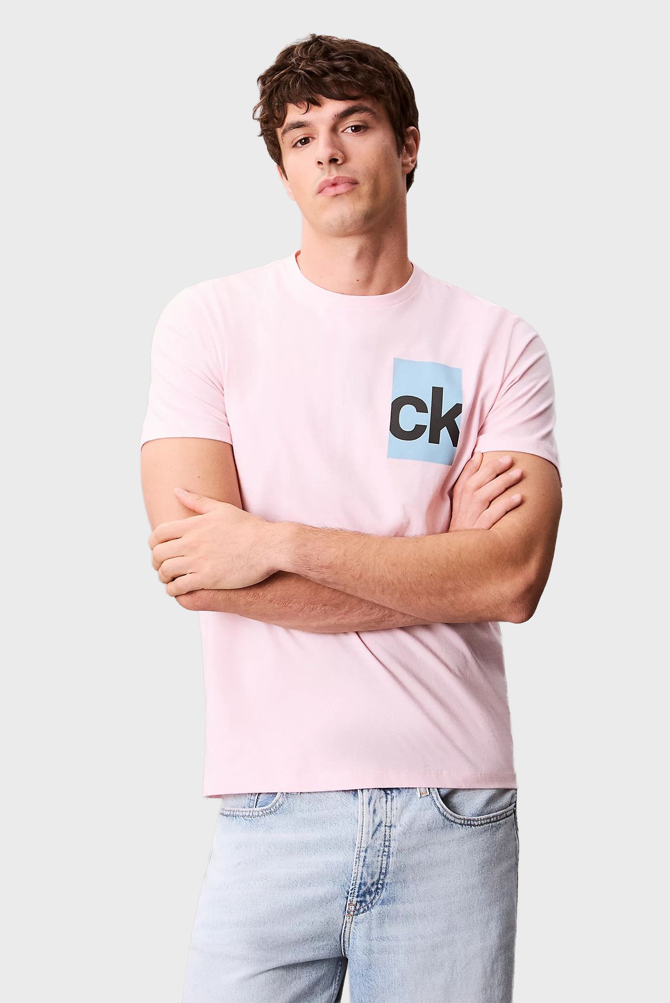 Мужская розовая футболка BOX GRAPHIC Розовый L Calvin Klein Jeans LV04RC847G Мужская розовая футболка BOX GRAPHIC Розовый L Calvin Klein Jeans LV04RC847G