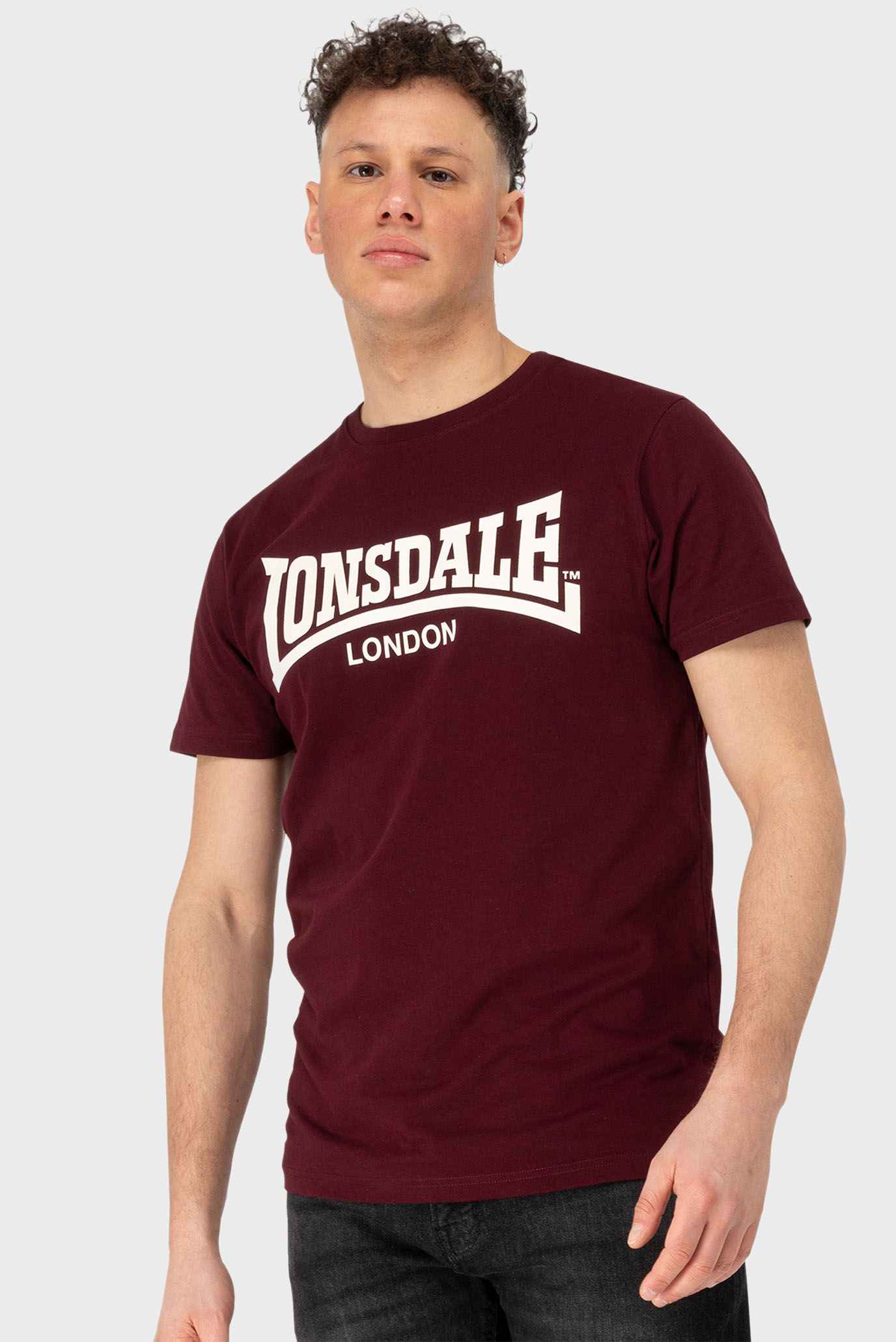 Мужская бордовая футболка FULWOOD Бордовый XXL Lonsdale 117821 Мужская бордовая футболка FULWOOD Бордовый XXL Lonsdale 117821