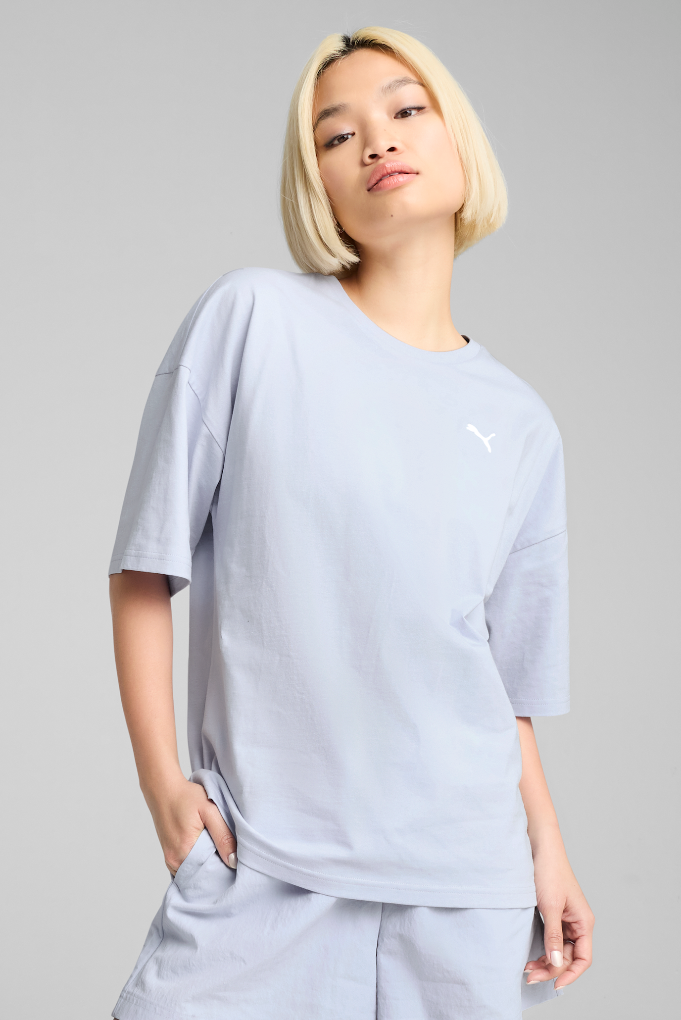 Жіноча блакитна футболка WARDROBE ESS Oversized Tee Women 1