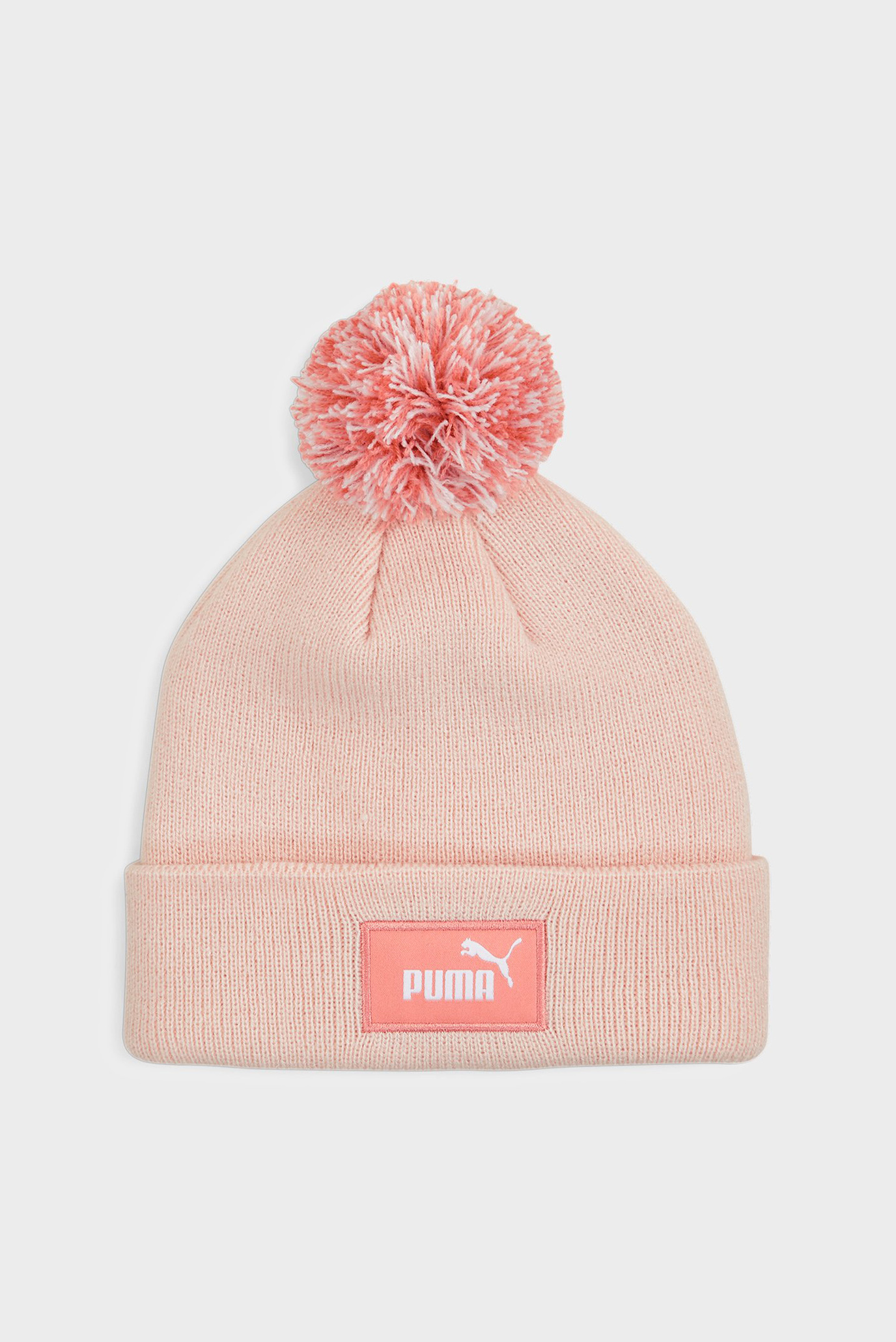 Детская персиковая шапка FC Pom Pom Beanie Youth 1