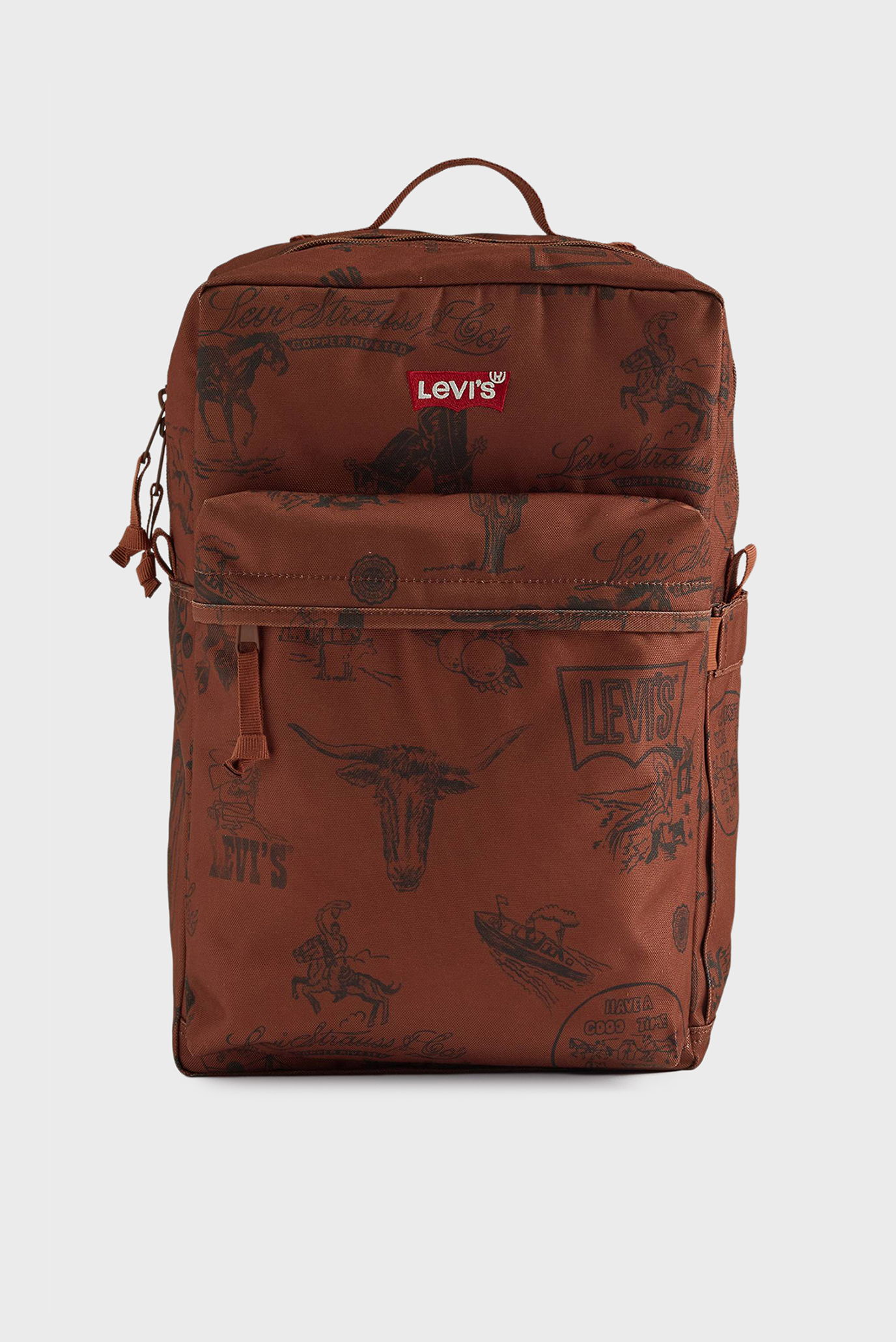 Мужской коричневый рюкзак с узором Коричневый ONESIZE Levi’s® D5463;0018 Мужской коричневый рюкзак с узором Коричневый ONESIZE Levi’s® D5463;0018