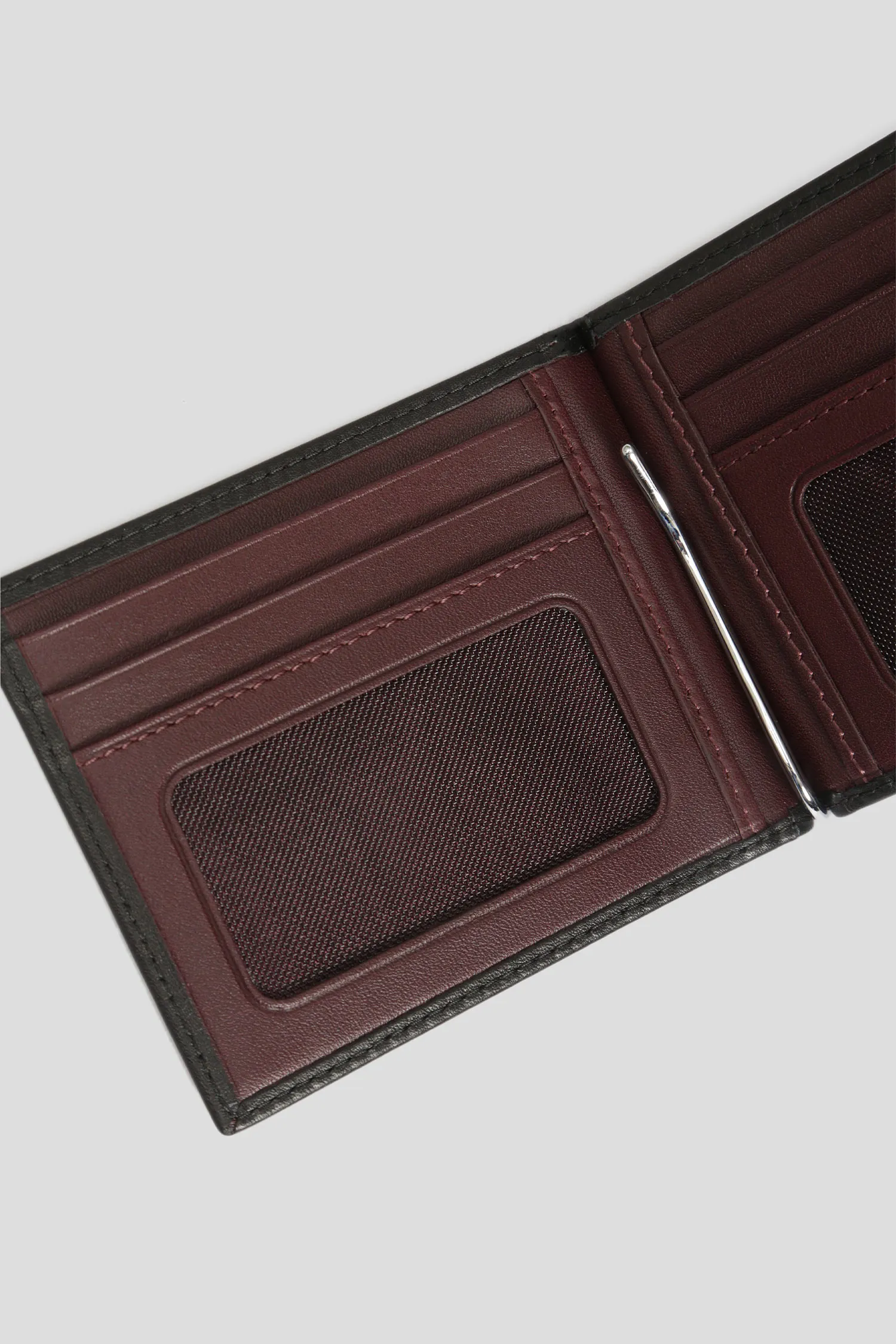 Чоловічий чорний шкіряний гаманець 4